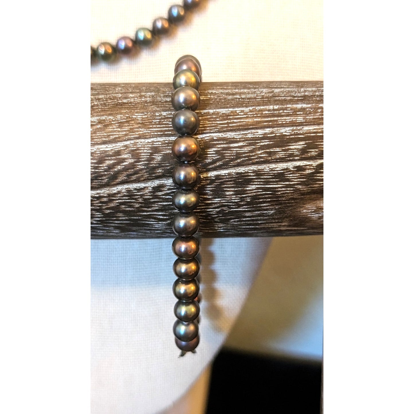 Vintage Sterling 5mm Freshwater Pearl Necklace & Bracelet Set