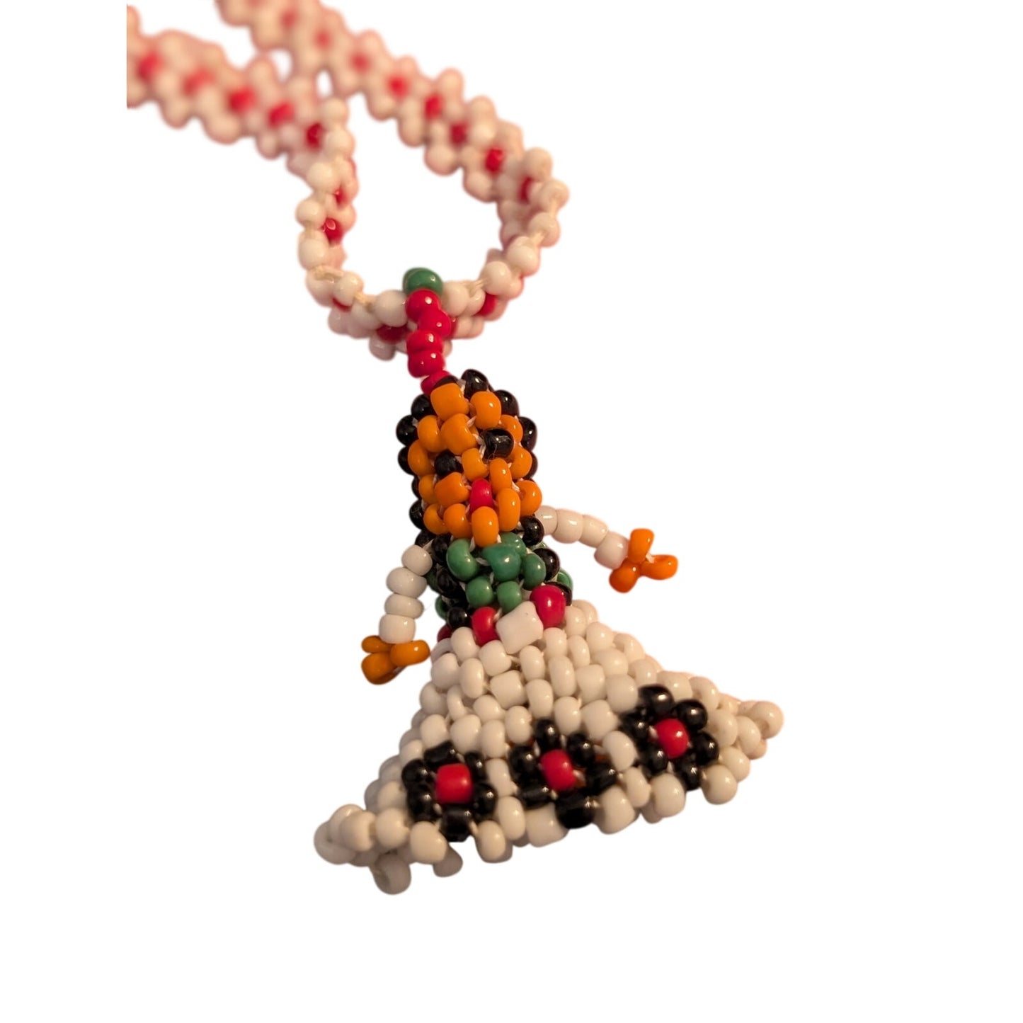 Lot of Four Native American Hand Beaded Seed Bead Vintage 70s Necklaces