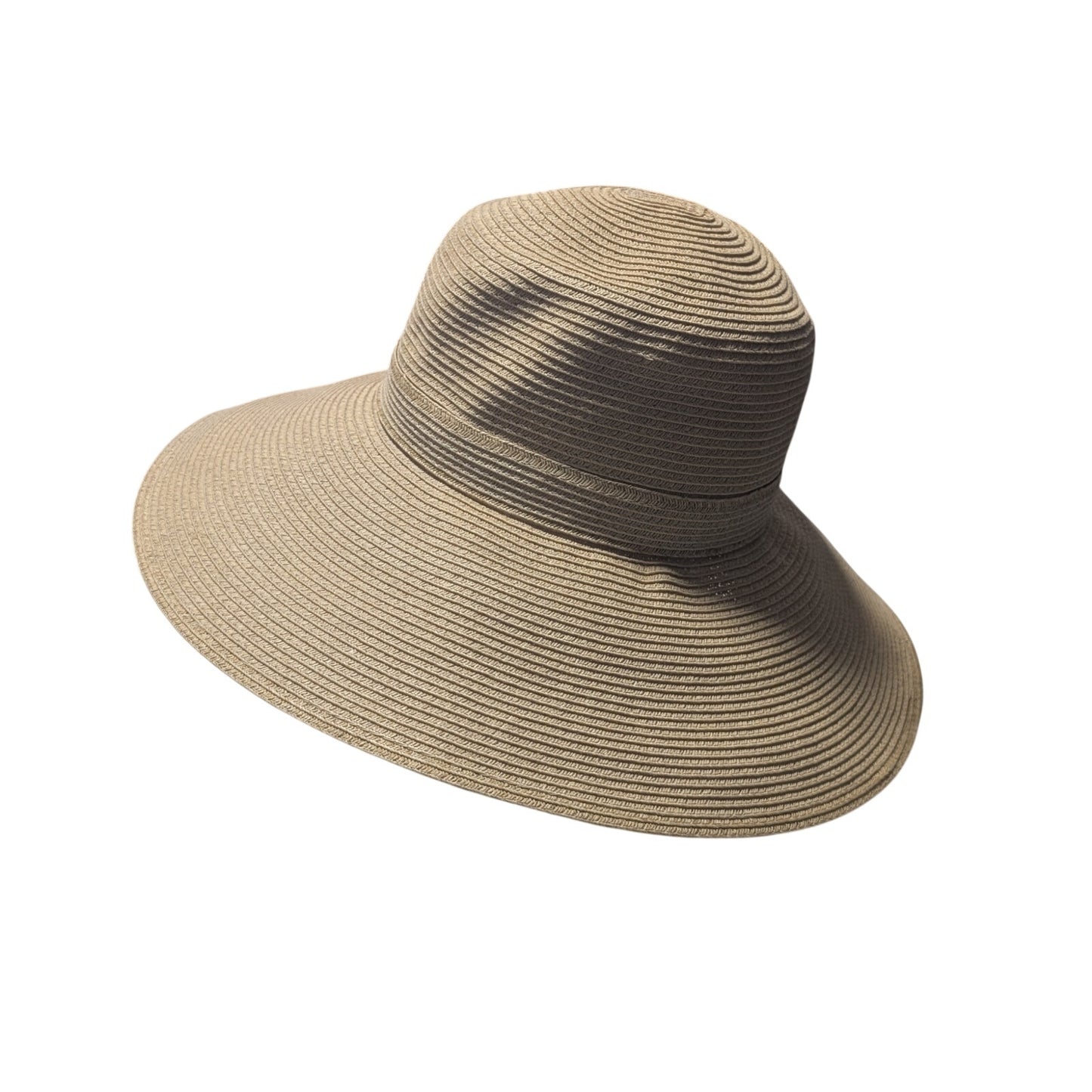Scala Collezione Tan Packable Sun Beach Paper Straw Hat NWOT One Size
