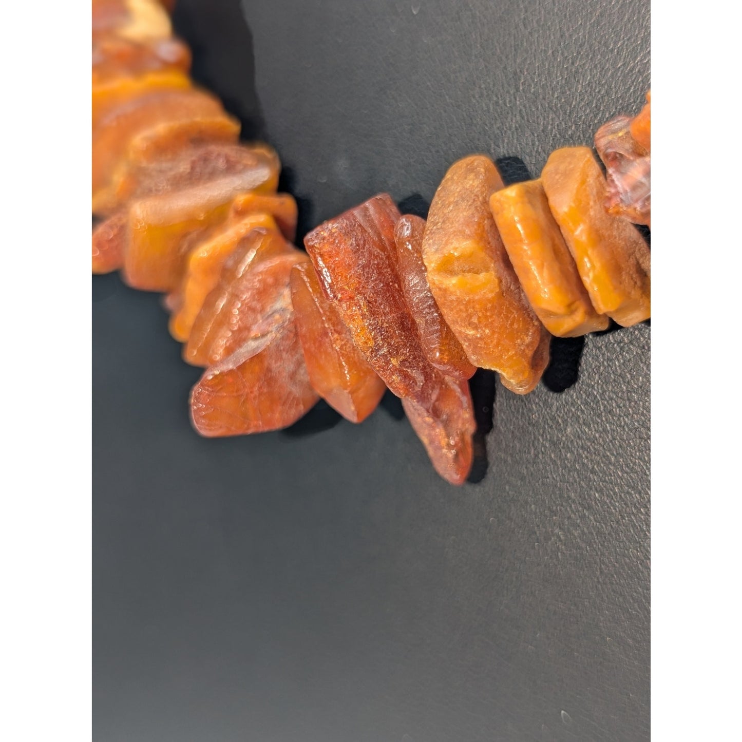 Vintage Long Strand Chunky Raw Amber (Needs Restrung or Clasp Added)