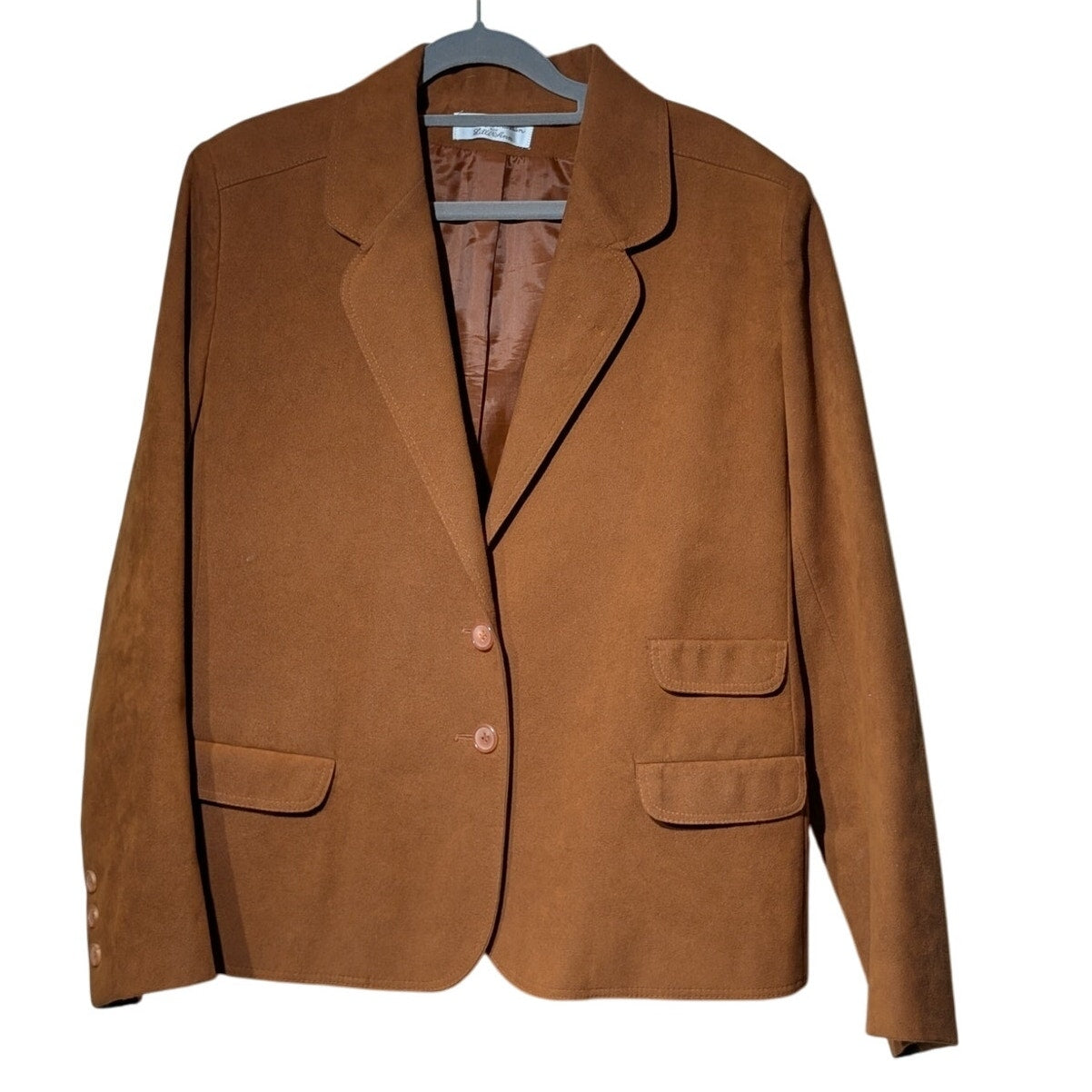 Adolph Shuman for Lilli Ann Vintage Brown Ultra Suede Women's Blazer