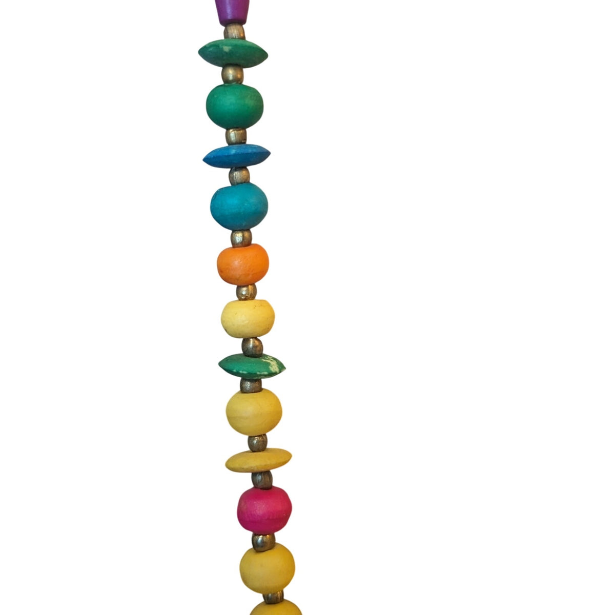 Multi-Color Round & Oblong Beaded 34" Necklace
