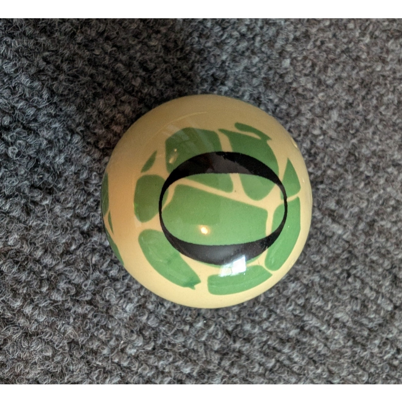 2" Diameter Ceramic Initial 'O' Decorative Ball