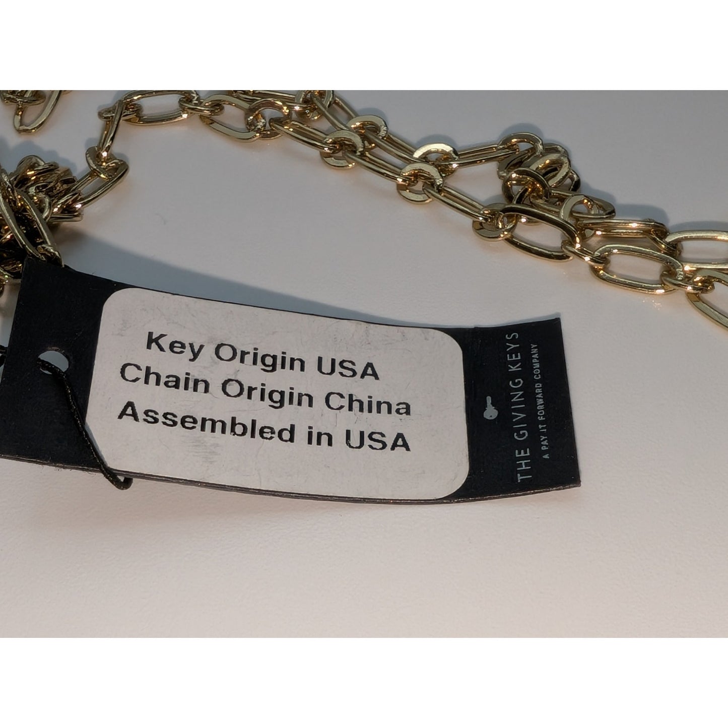 Lot of Two Gold Tone Dangling Flowers & A Giving Key Necklaces