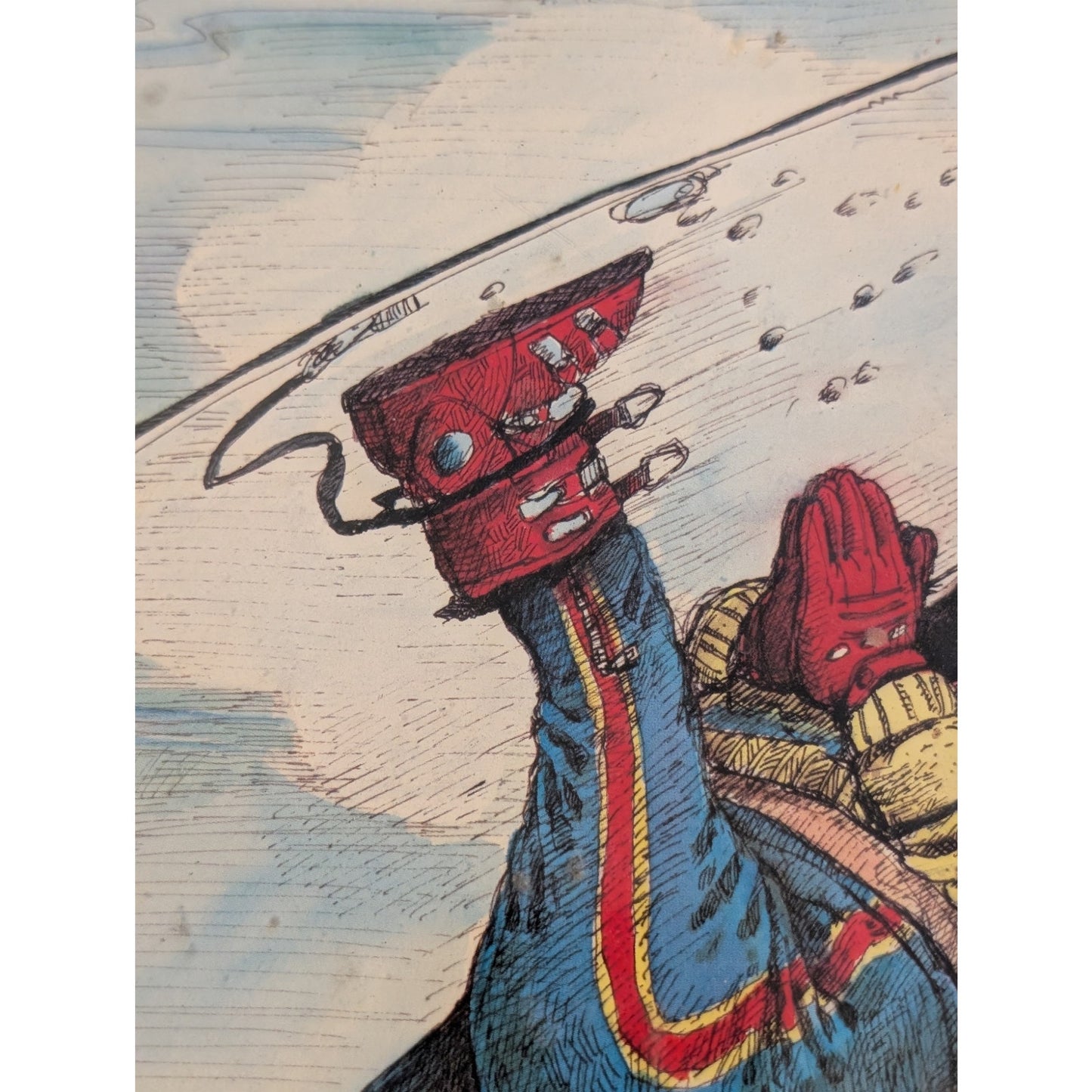 Gary Patterson Ski Print Out of Control Unframed