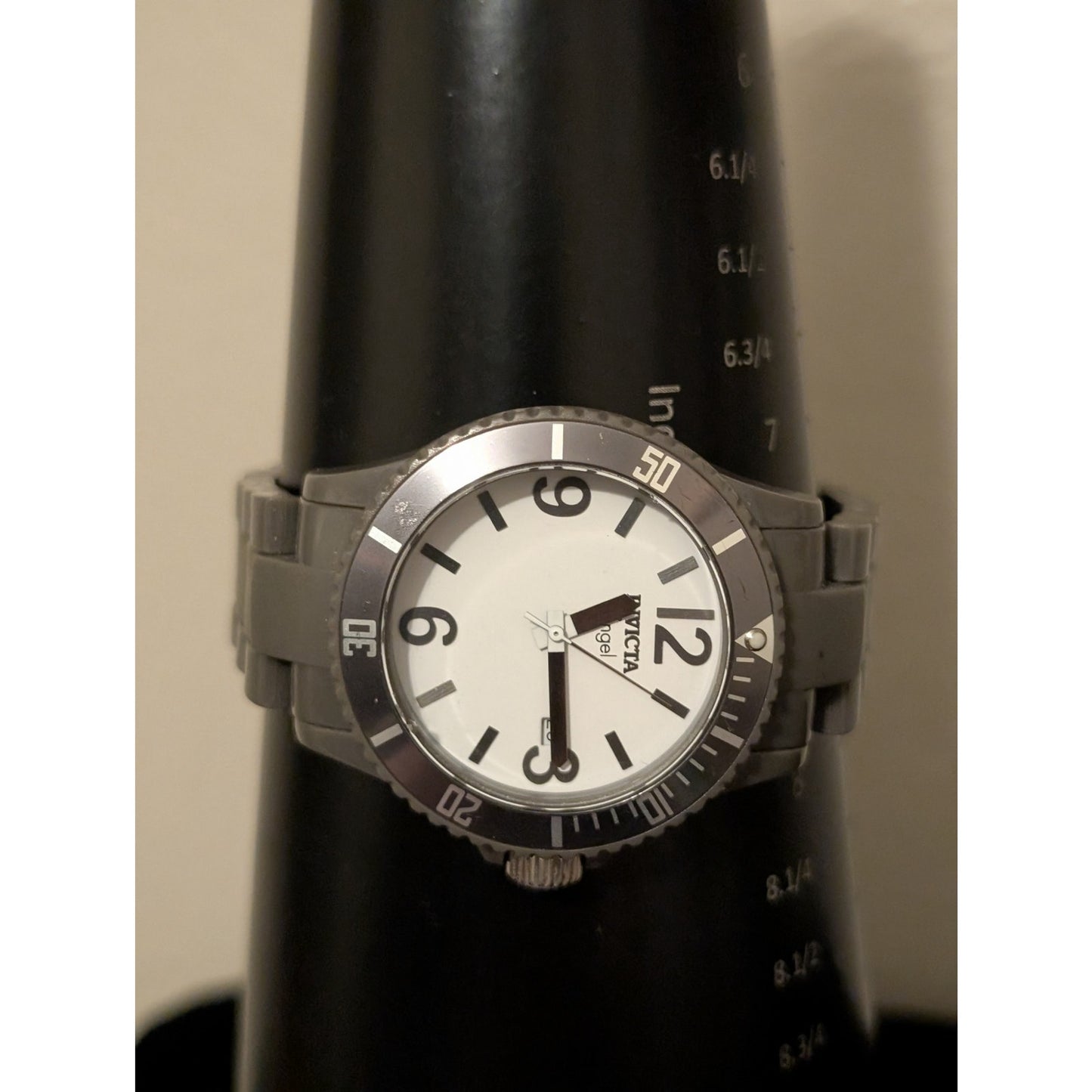 Invicta Angel Lady Swiss Quartz 30 M Water Resistant Model 1213 Dark Gray Watch