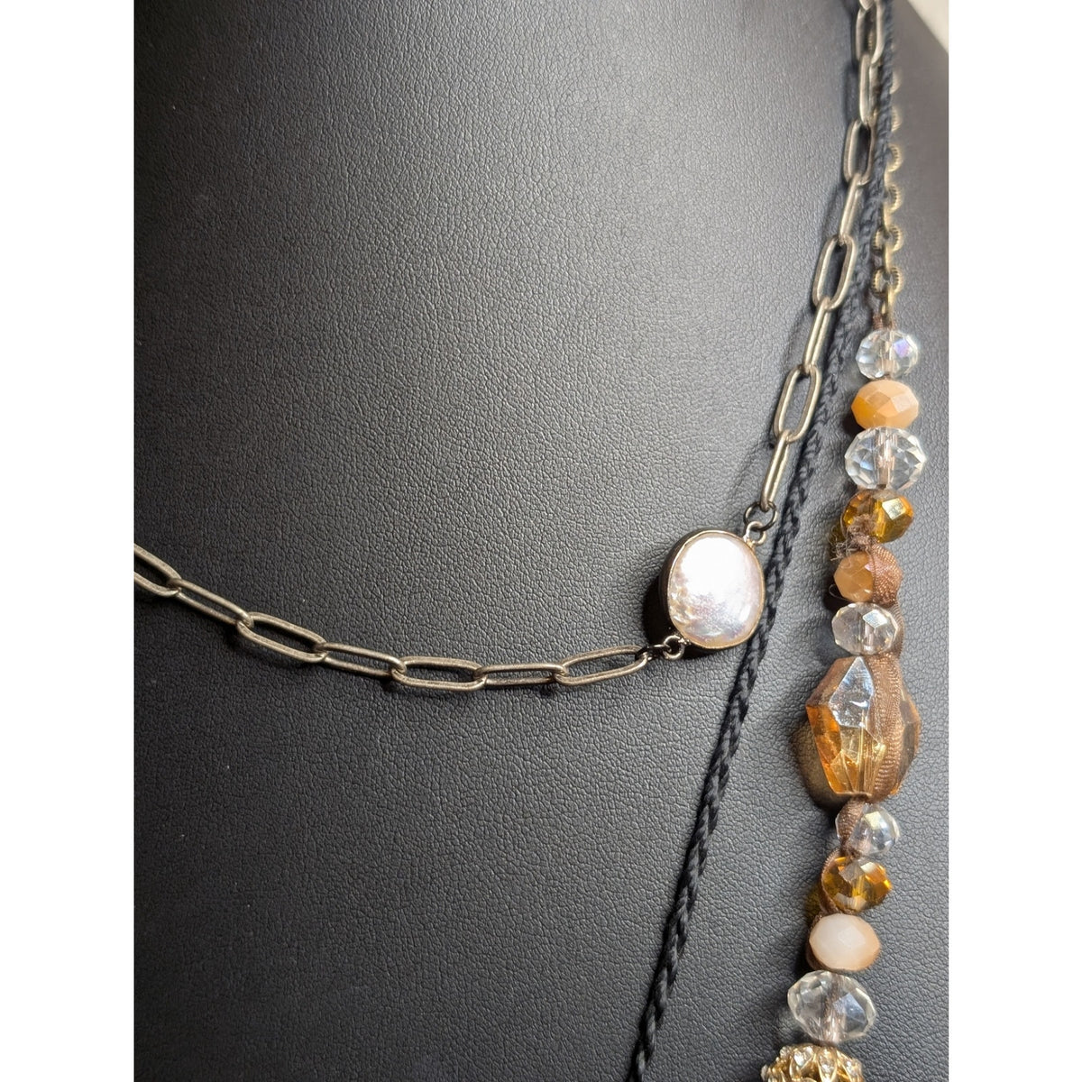 Lot of Three Boho Layered Necklaces