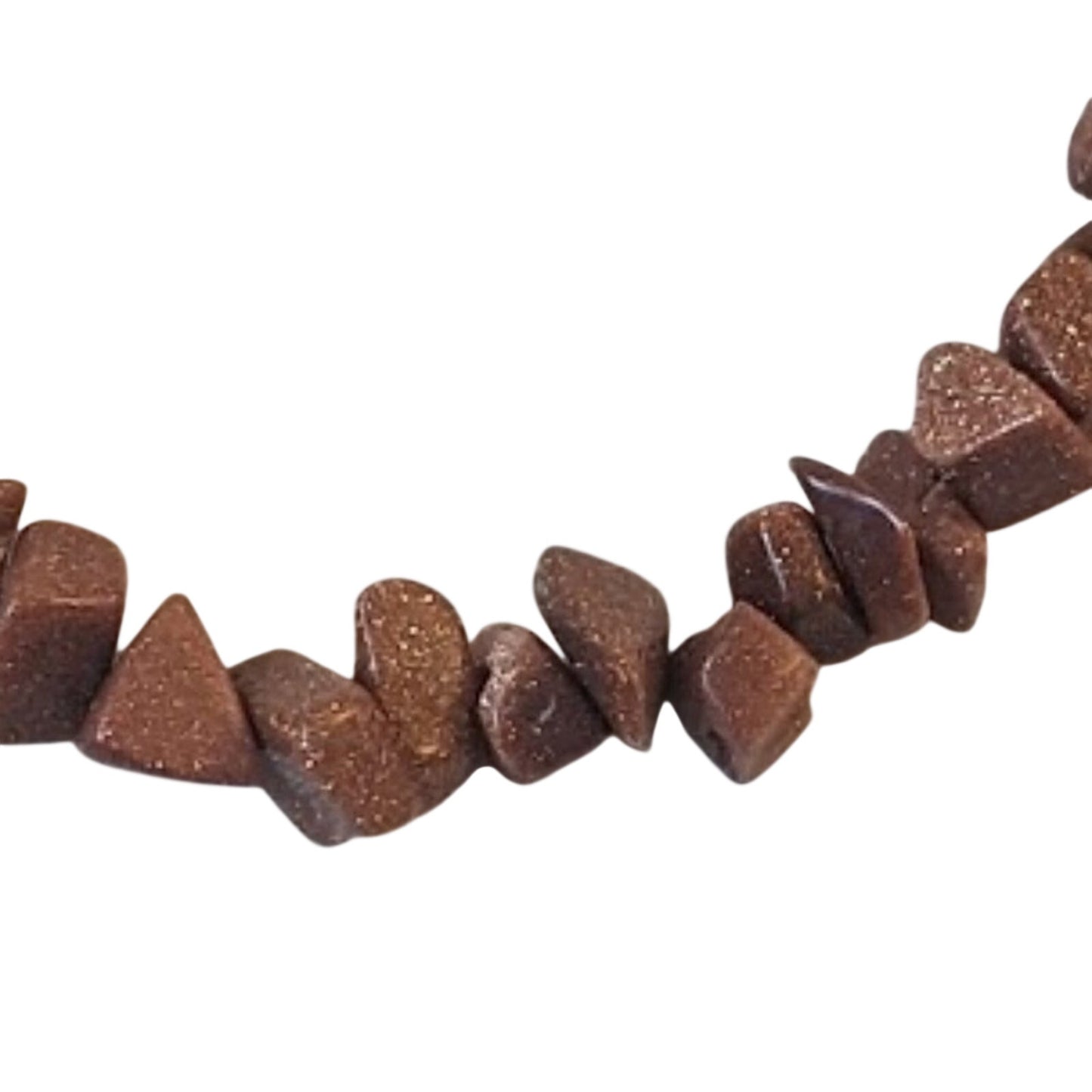 Goldstone Chip Necklace and Earring Set