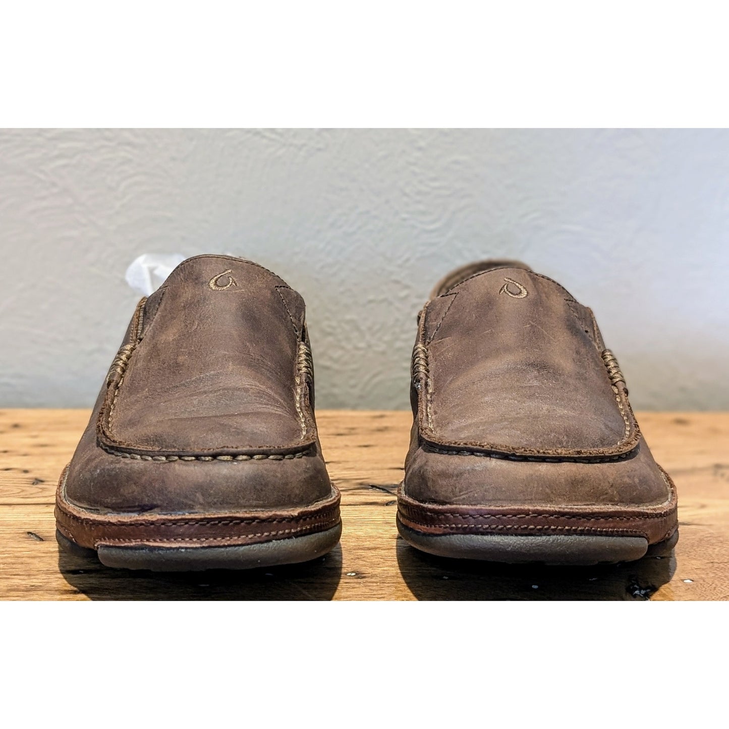 OluKai Moloa Slip-On Ray/Toffee Loafer Shoes Mens Size 8