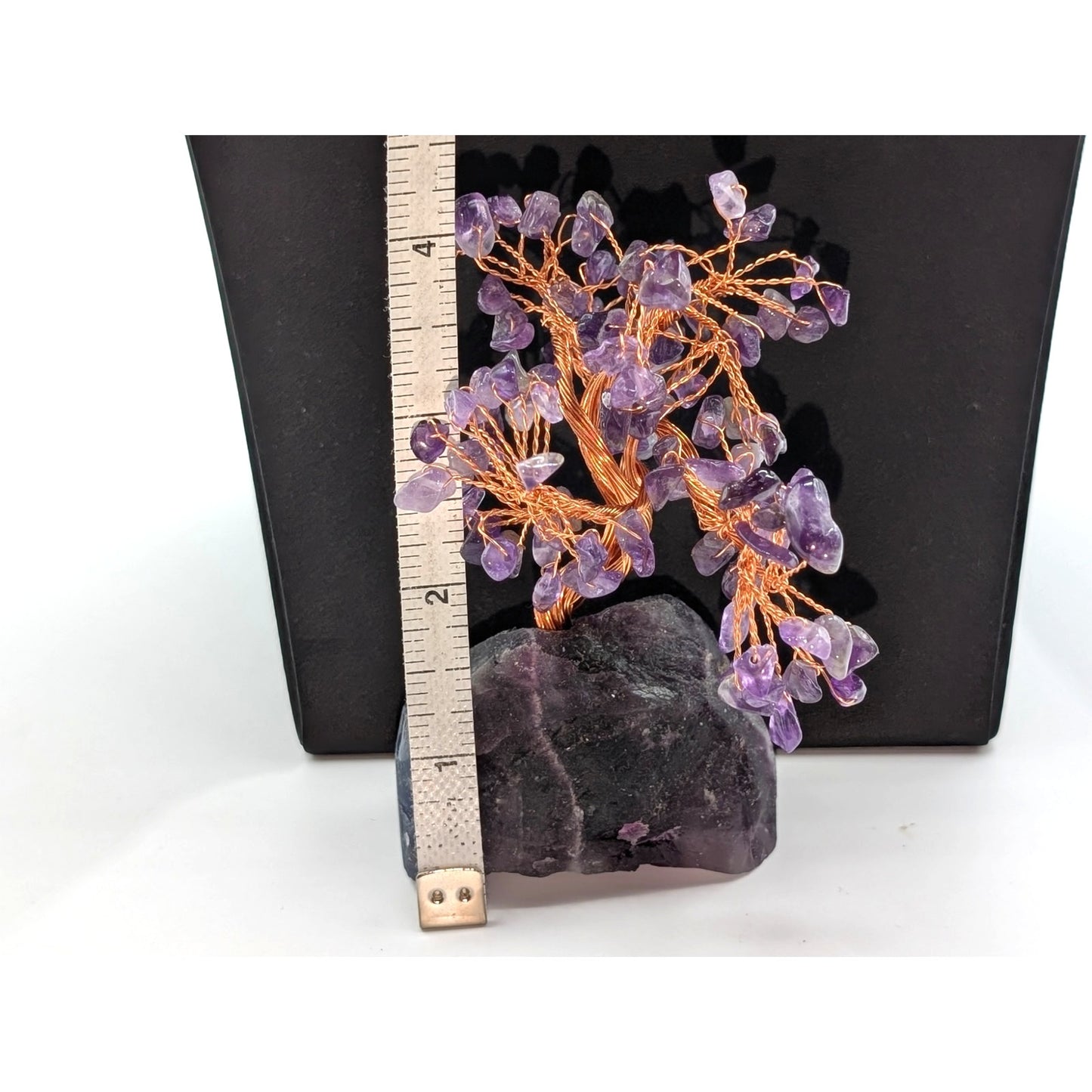 Purple Amethyst & Copper Tree