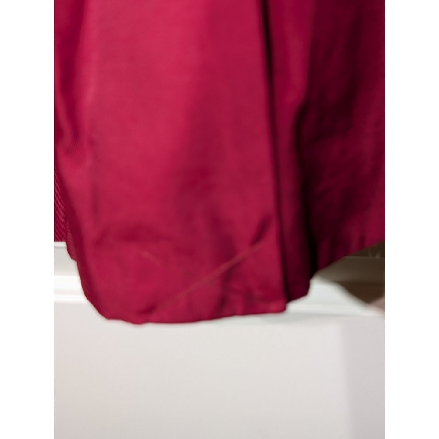 London Fog Double Collar Red Removable Hood Classic Trench Coat Womens' Sz M