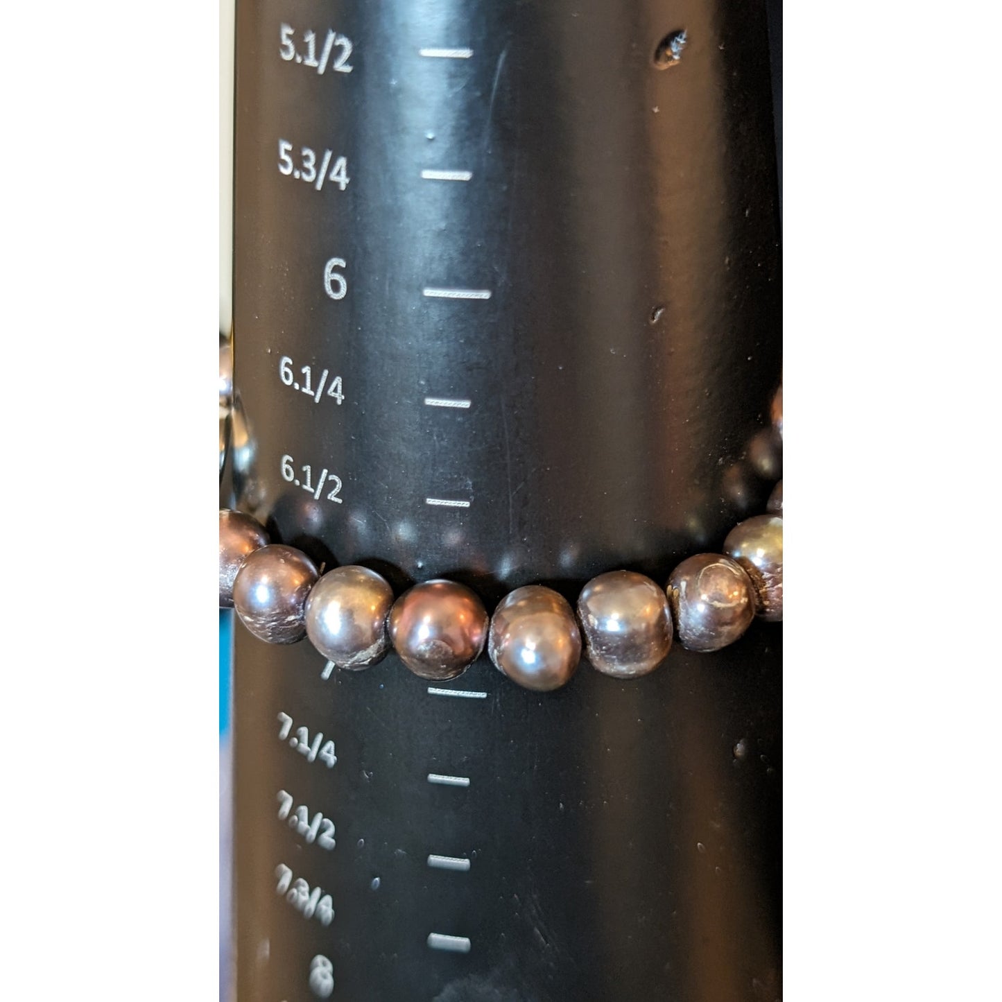 Natural Freshwater Pearl Bracelet W/ Slide In Fancy Clasp