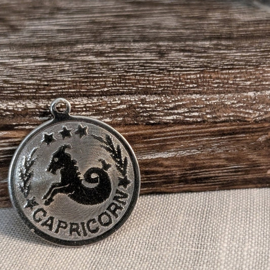 Vintage Danecraft Sterling Silver Capricorn Zodiac Charm