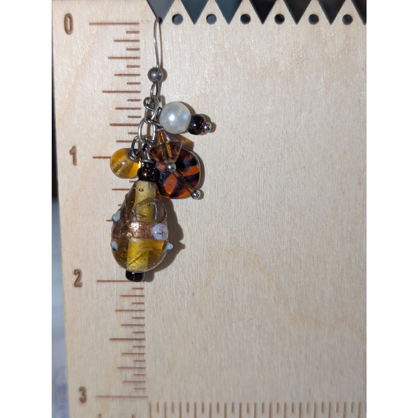 Murano Glass Multi-Dangle Bead Earrings