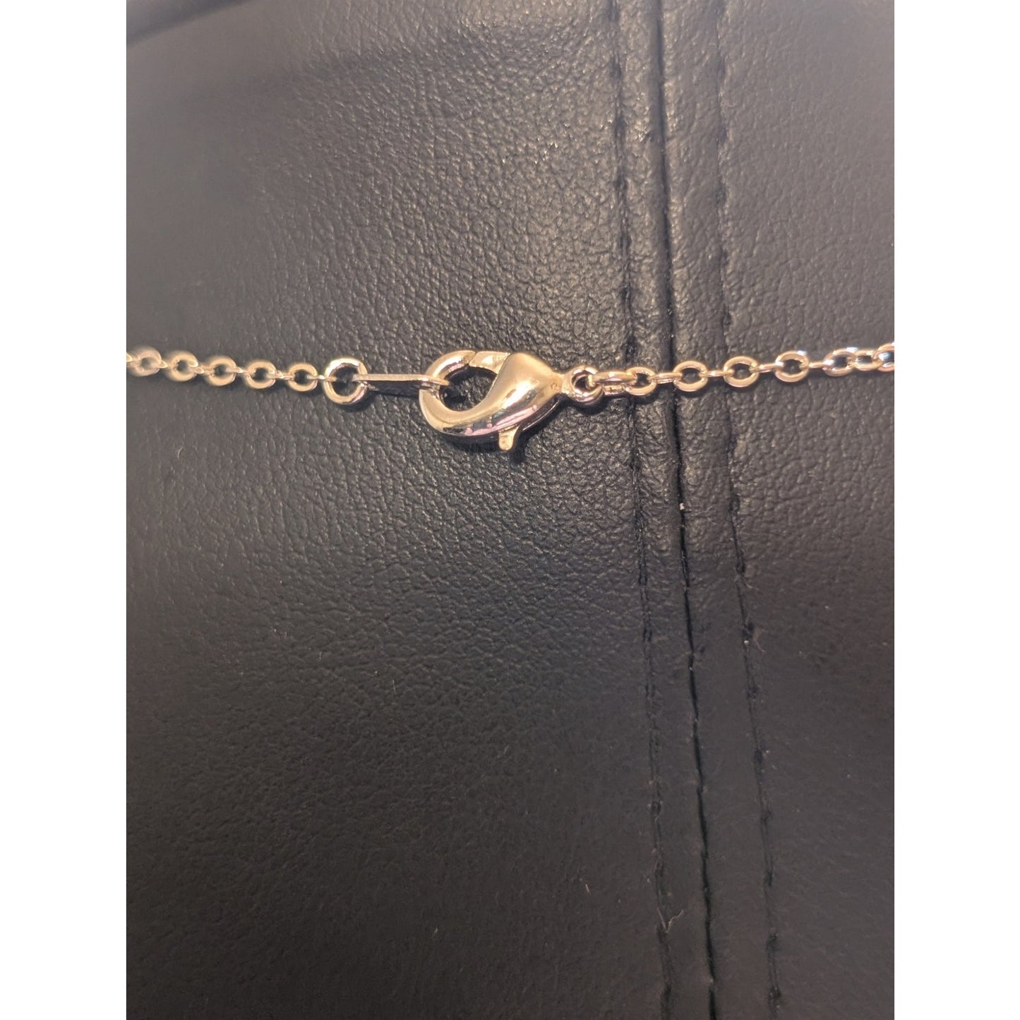 Genuine Amethyst CZ Pendant 18" Necklace