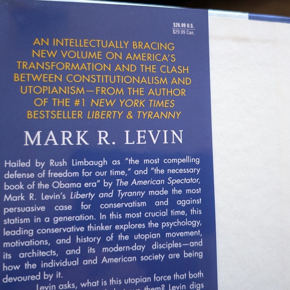 Mark R. Levin Autographed Ameritopia Premiere Boxed Collectibles Hardcover Book