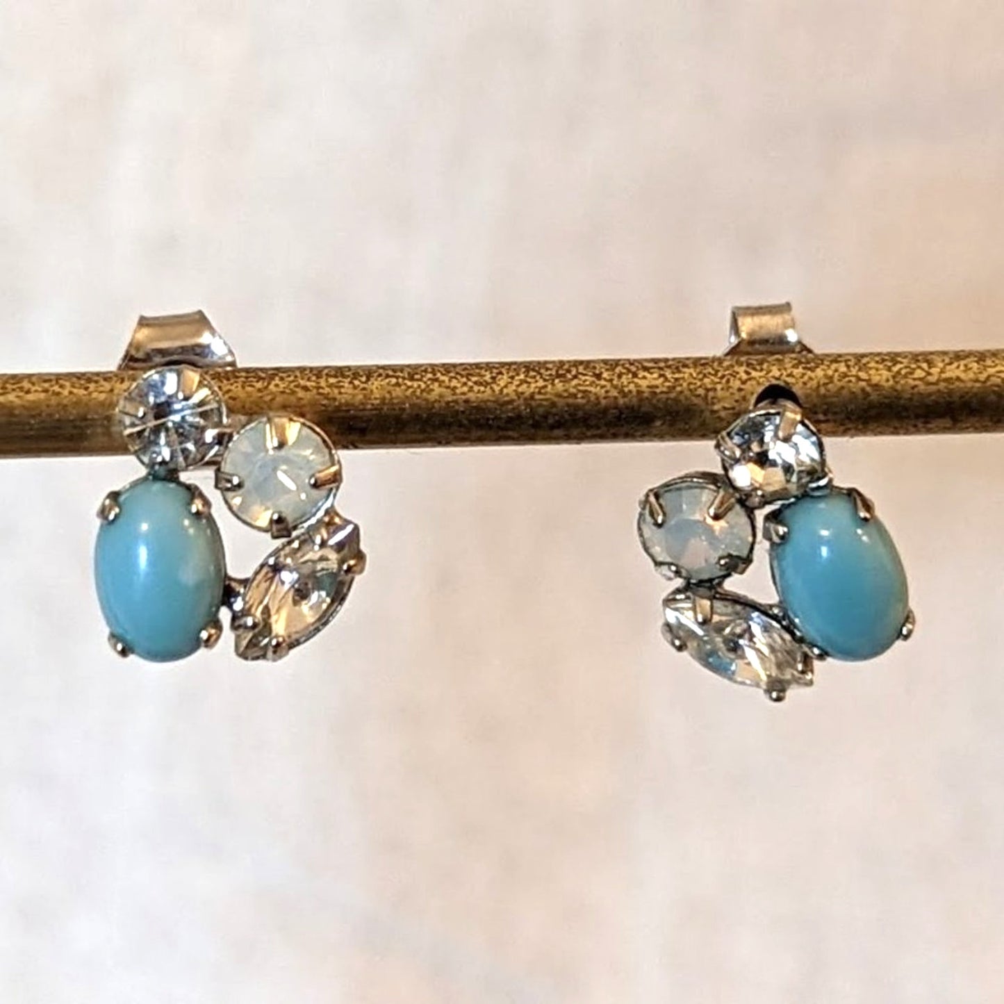 Four Stone Post Earrings