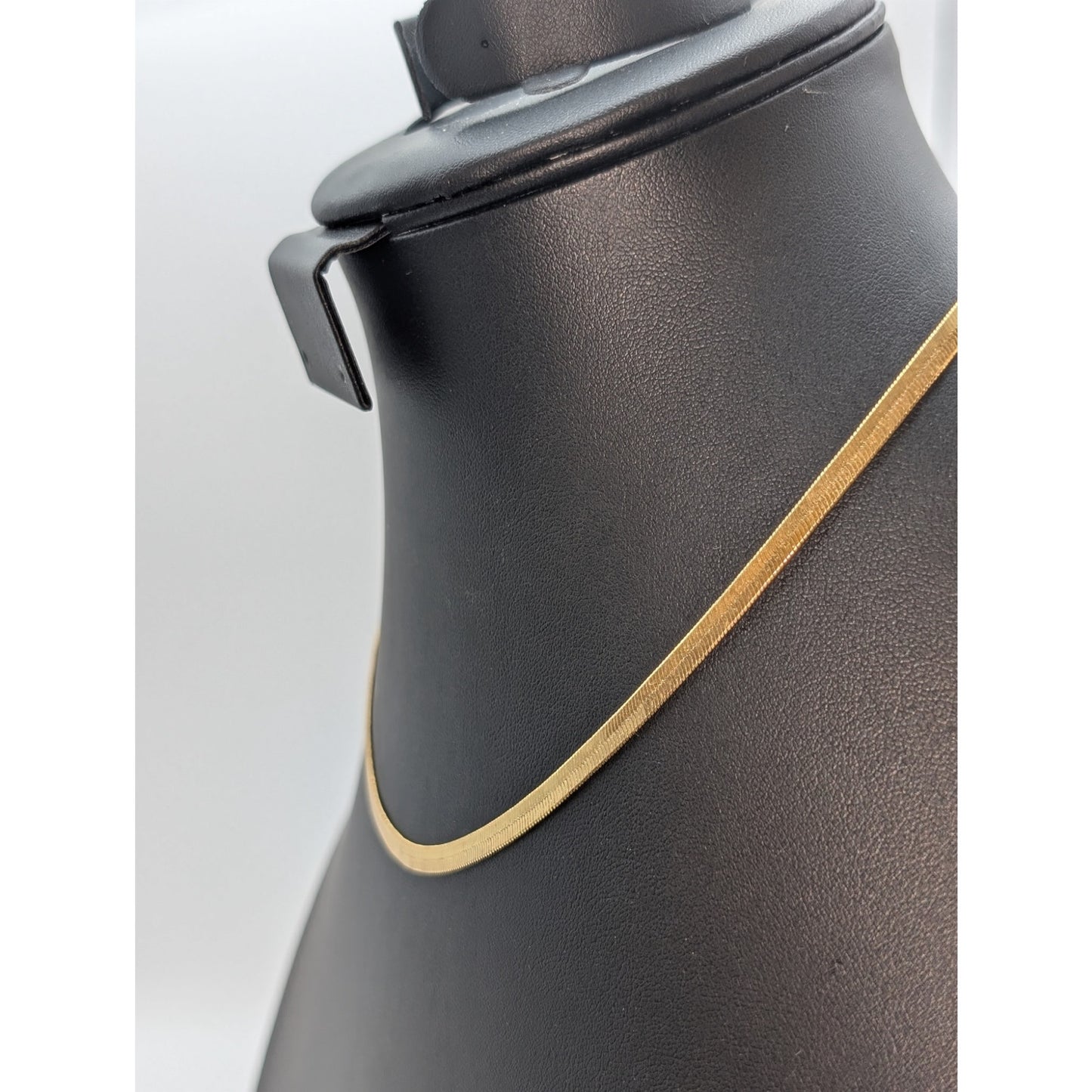 Madewell Gold Tone Approx. 4mm Herringbone Chain Necklace