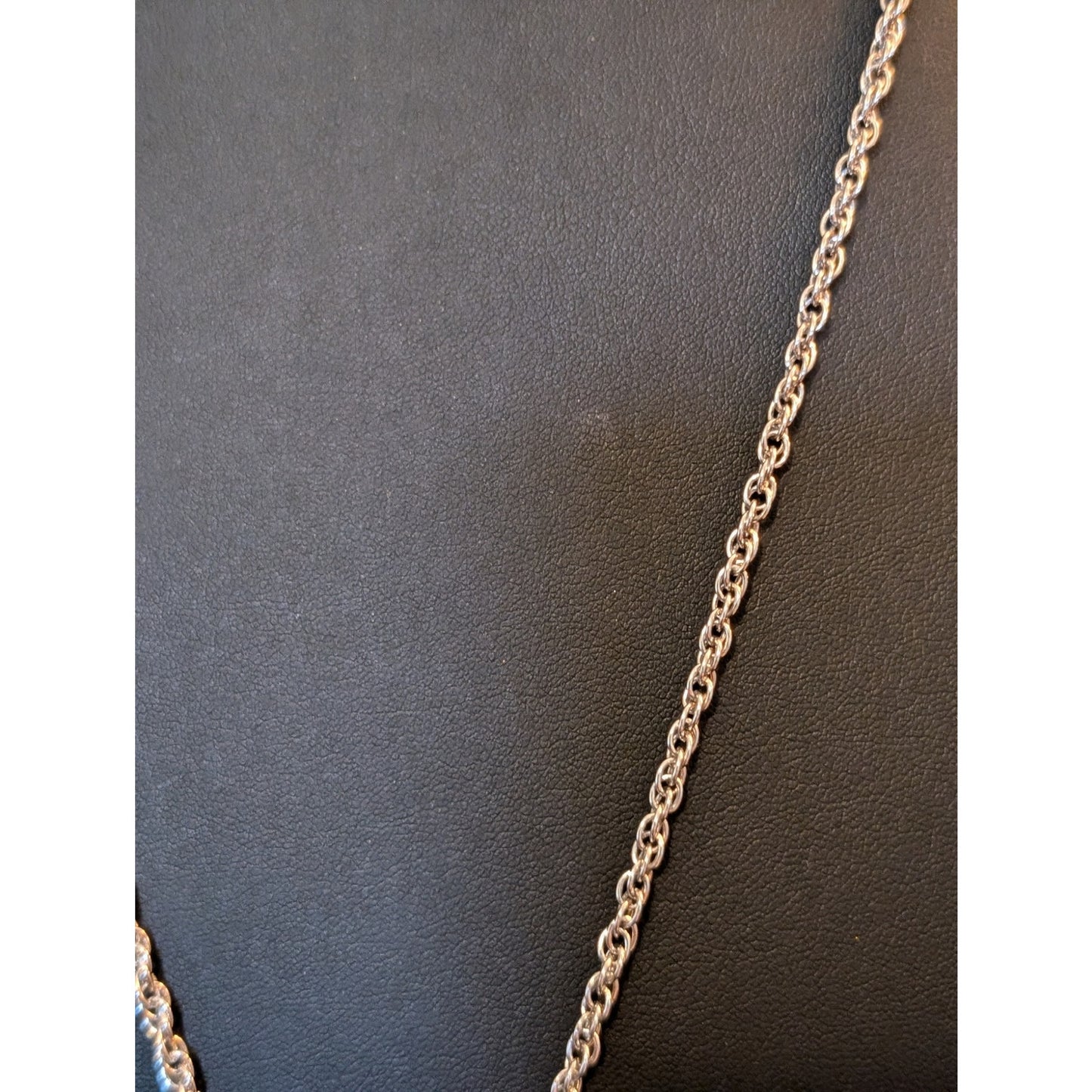 Kendra Scott Rae Milk Glass White Long Silver Plate Pendant RAE 32" Necklace