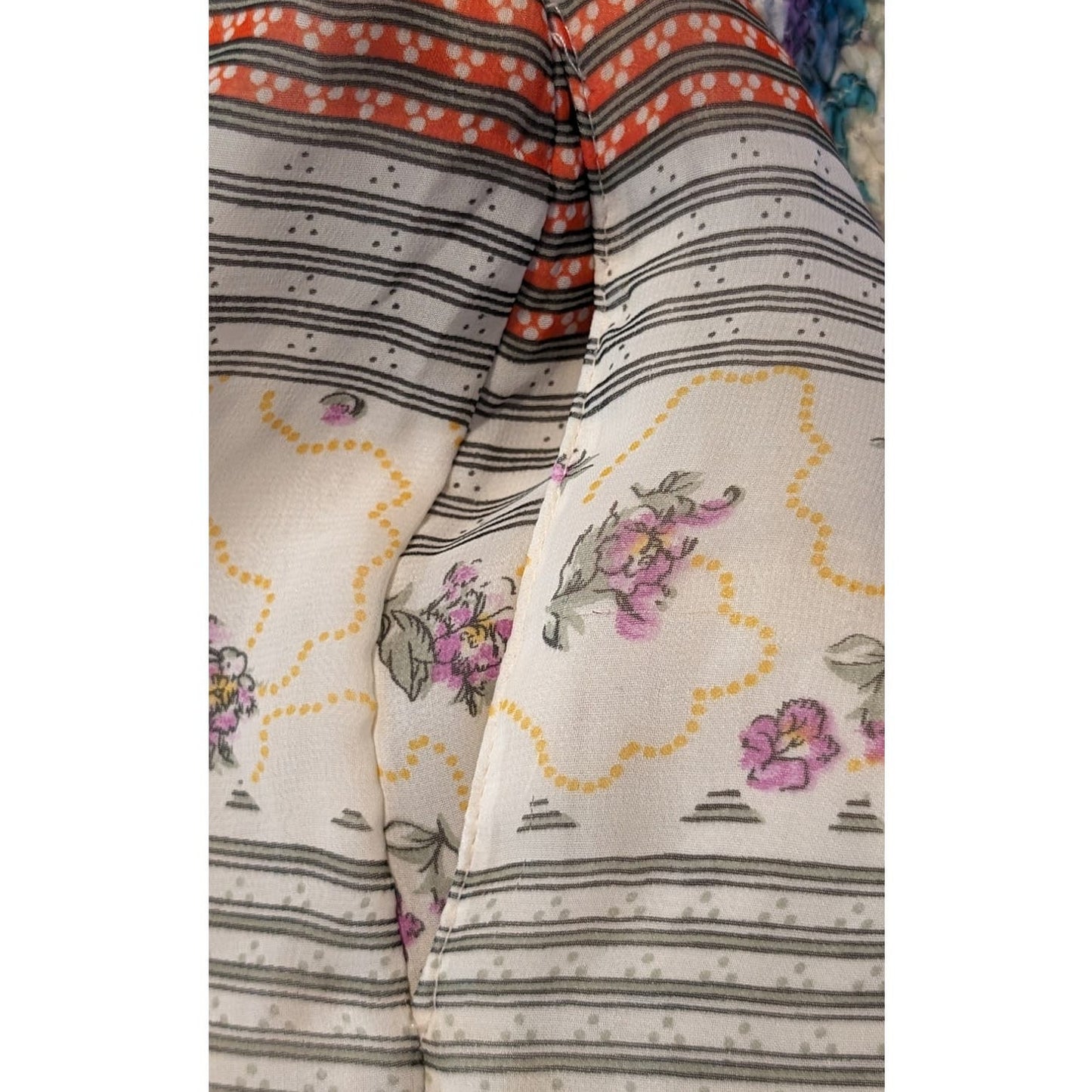 Free People Falling for Georgette Mini Lace Up Casual Floral Print Dress Sz SP
