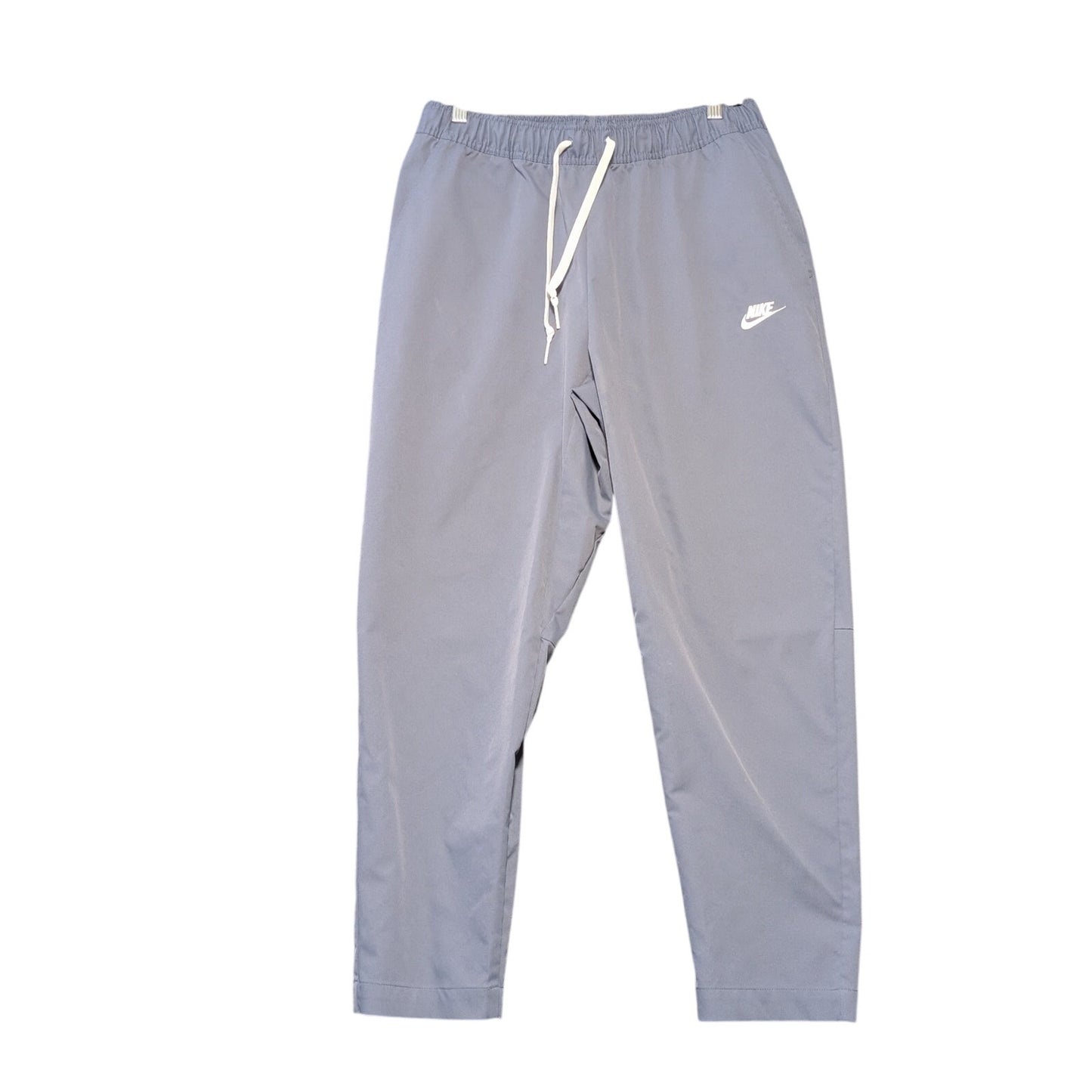 NIKE Smoke Blue Club Woven Taper Leg Dri Fit Elastic Drawstring Waist Sz L Pants