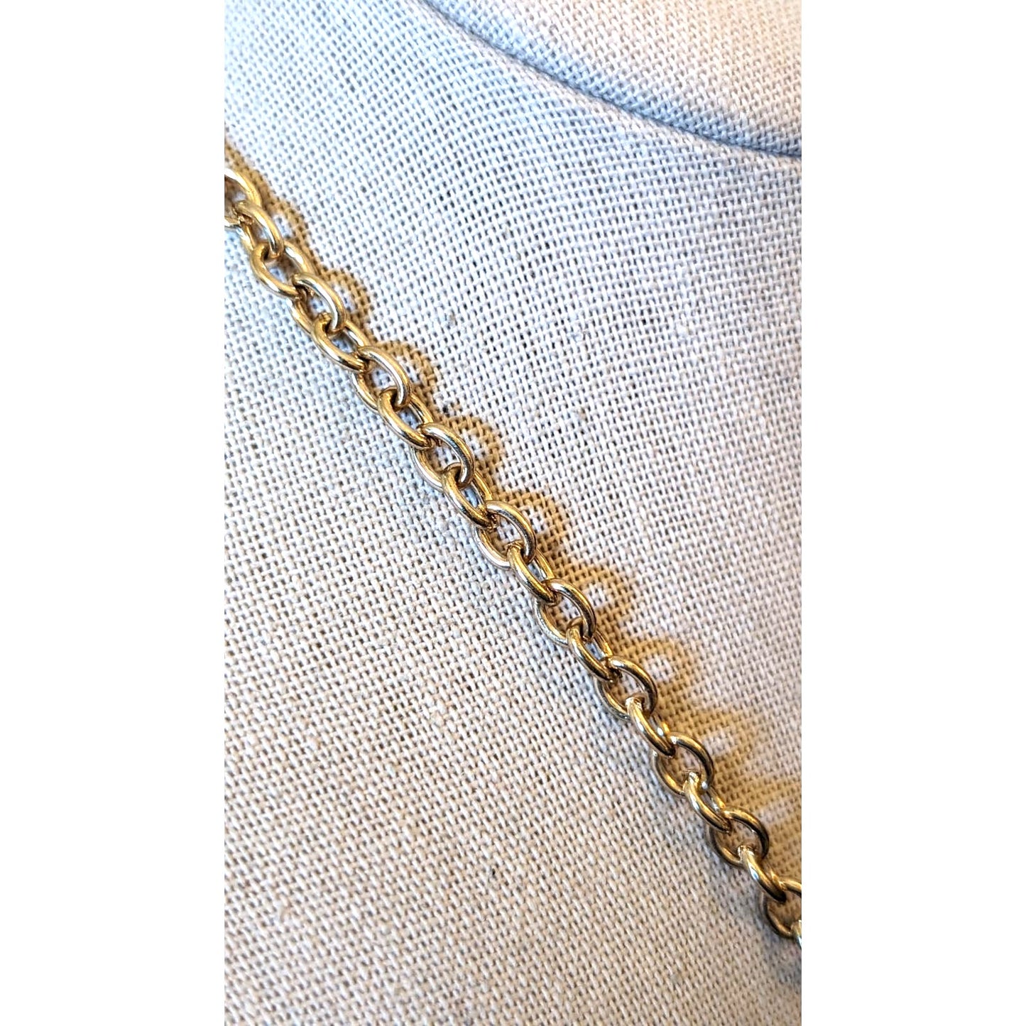 Green Sparkle Resin Crystal Prism Points Gold Tone Statement 19-22" Necklace