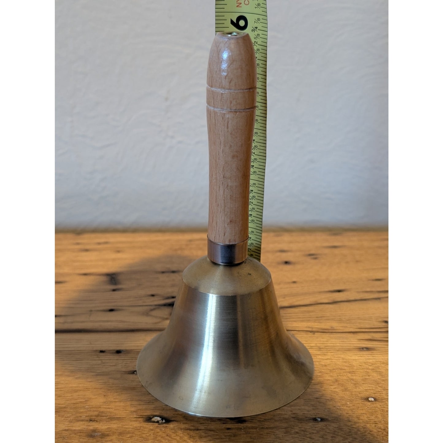 Wooden Handle Solid Brass School Bell