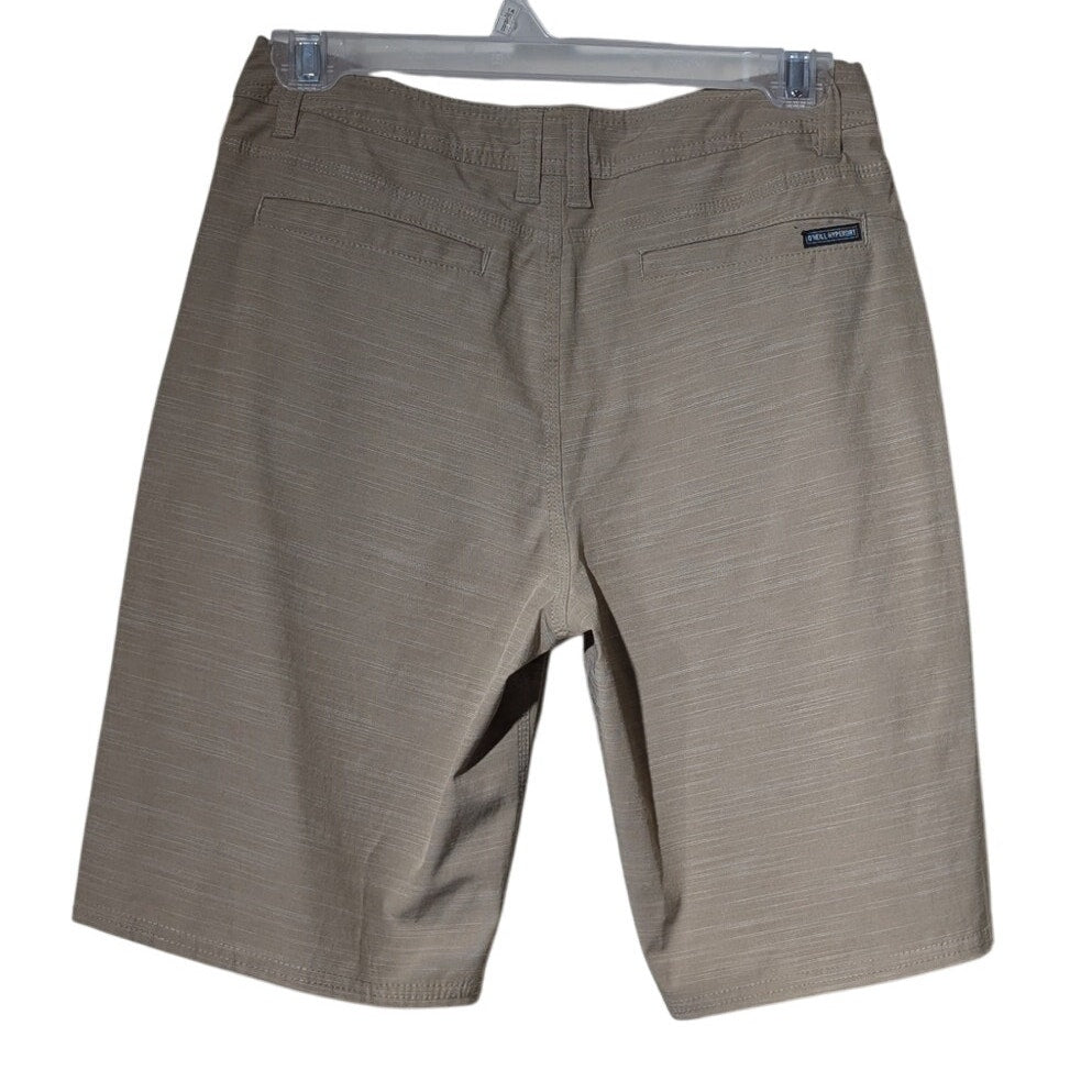 O'Neill Reserve Slub Hybrid Khaki Walk Short Mens Sz 27