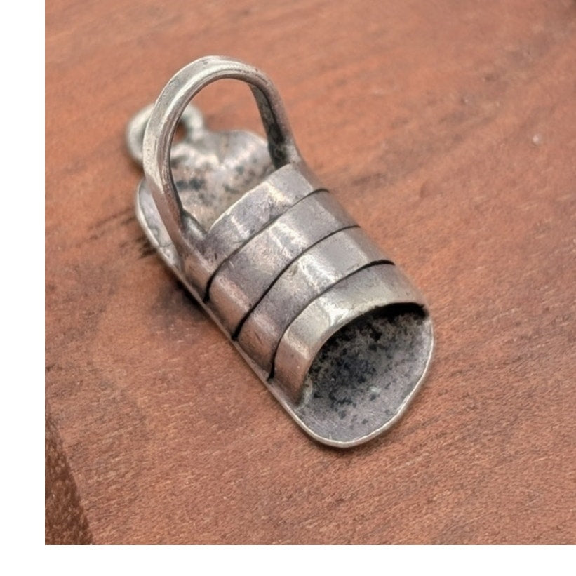 Vintage 925 Sterling Silver Four Band Sandal Charm