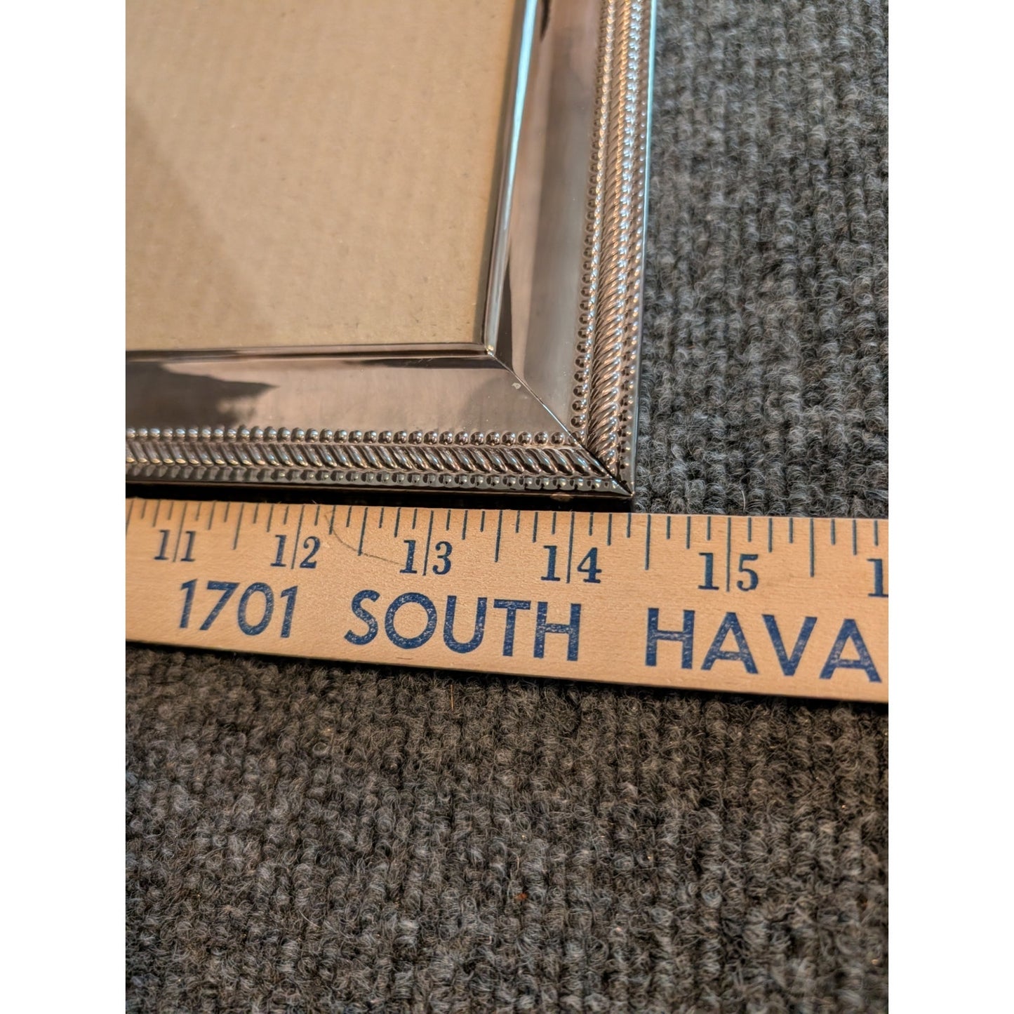 Vintage Silver Double Hinged Standing Photo Frame
