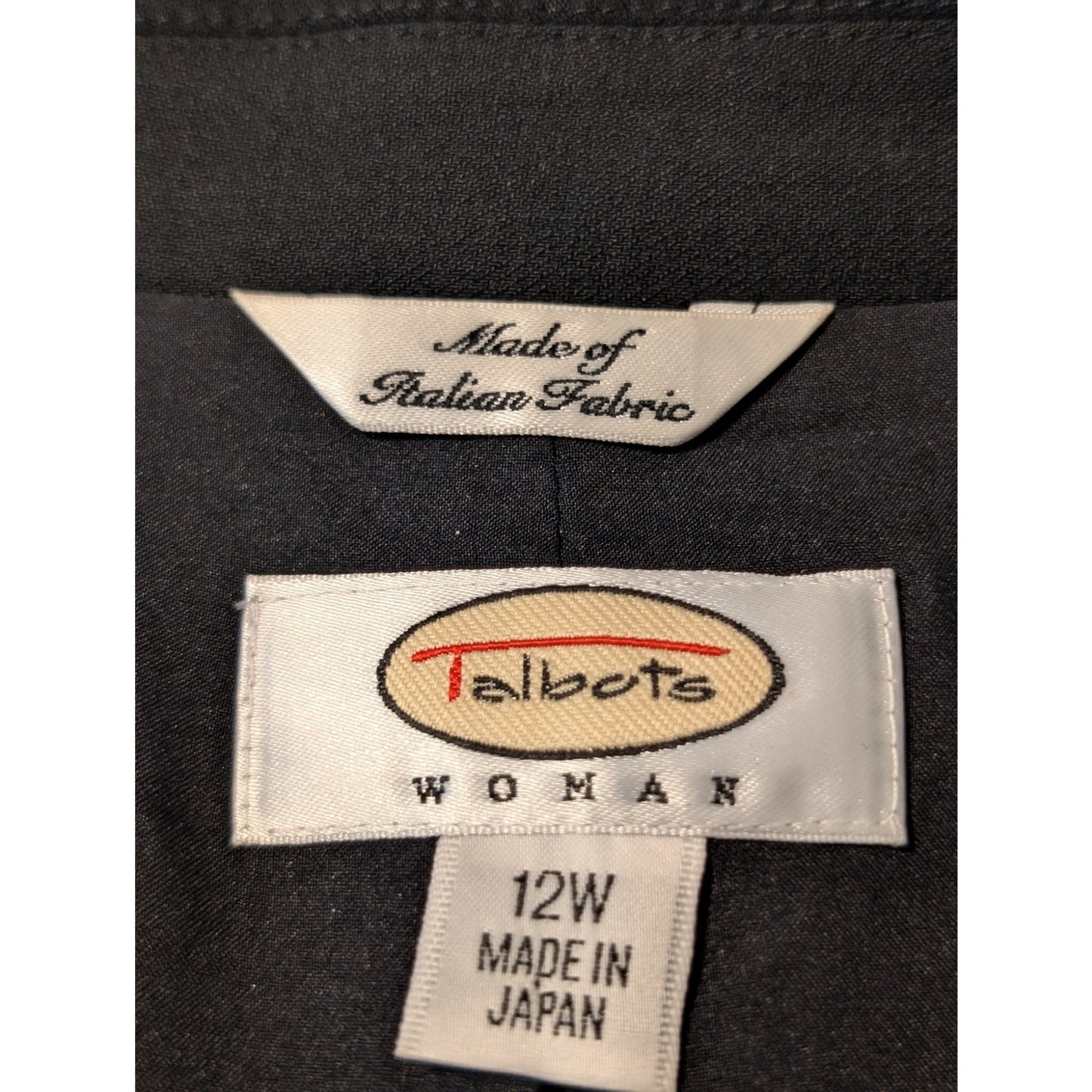 Vintage Black All Season Wool Stretch Lined Classic Blazer Womens Size 12W (0X)