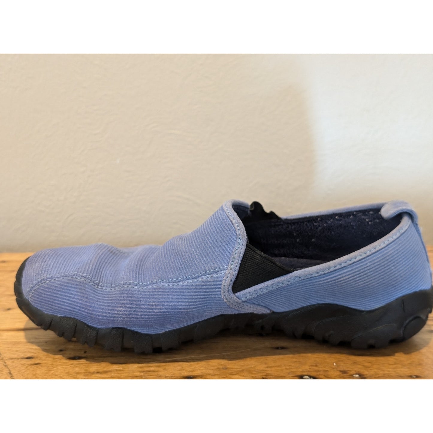 TEVA Blue Cordoroy Slip-On Comfort Sport Shoe Loafer Womens Size 9