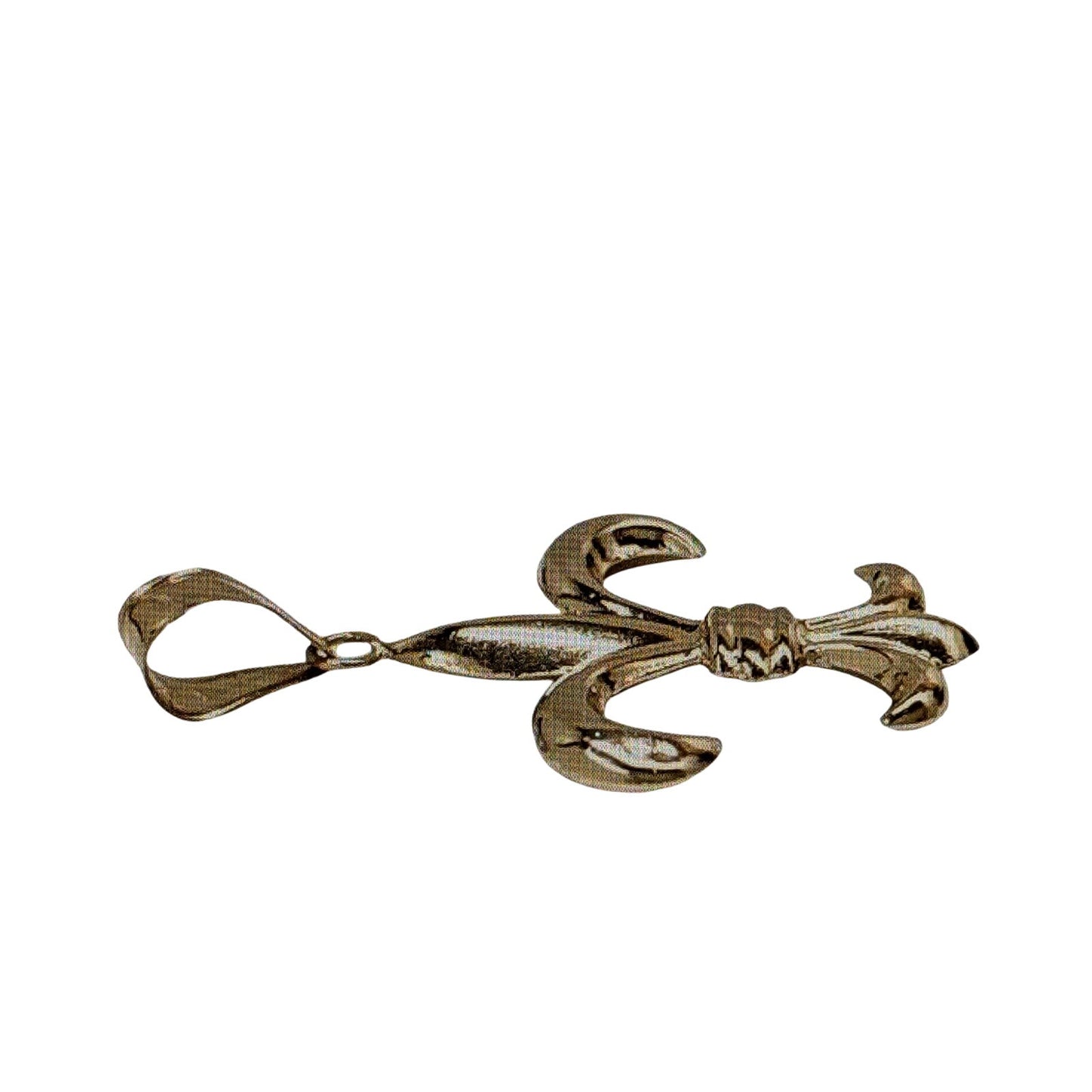 Jacmel 14K Yellow Gold Fleur-de-Lis Pendant .6 Grams