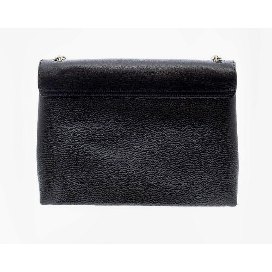 Ted Baker London NWT Large Black Leather Bar Detail Diaana Satchel Handbag