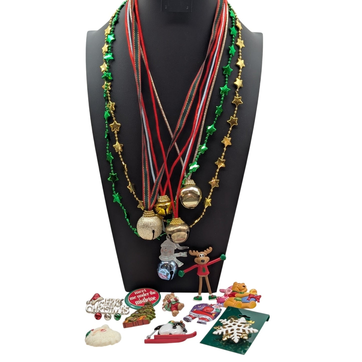 Lot of Christmas Fun Bells & Pins