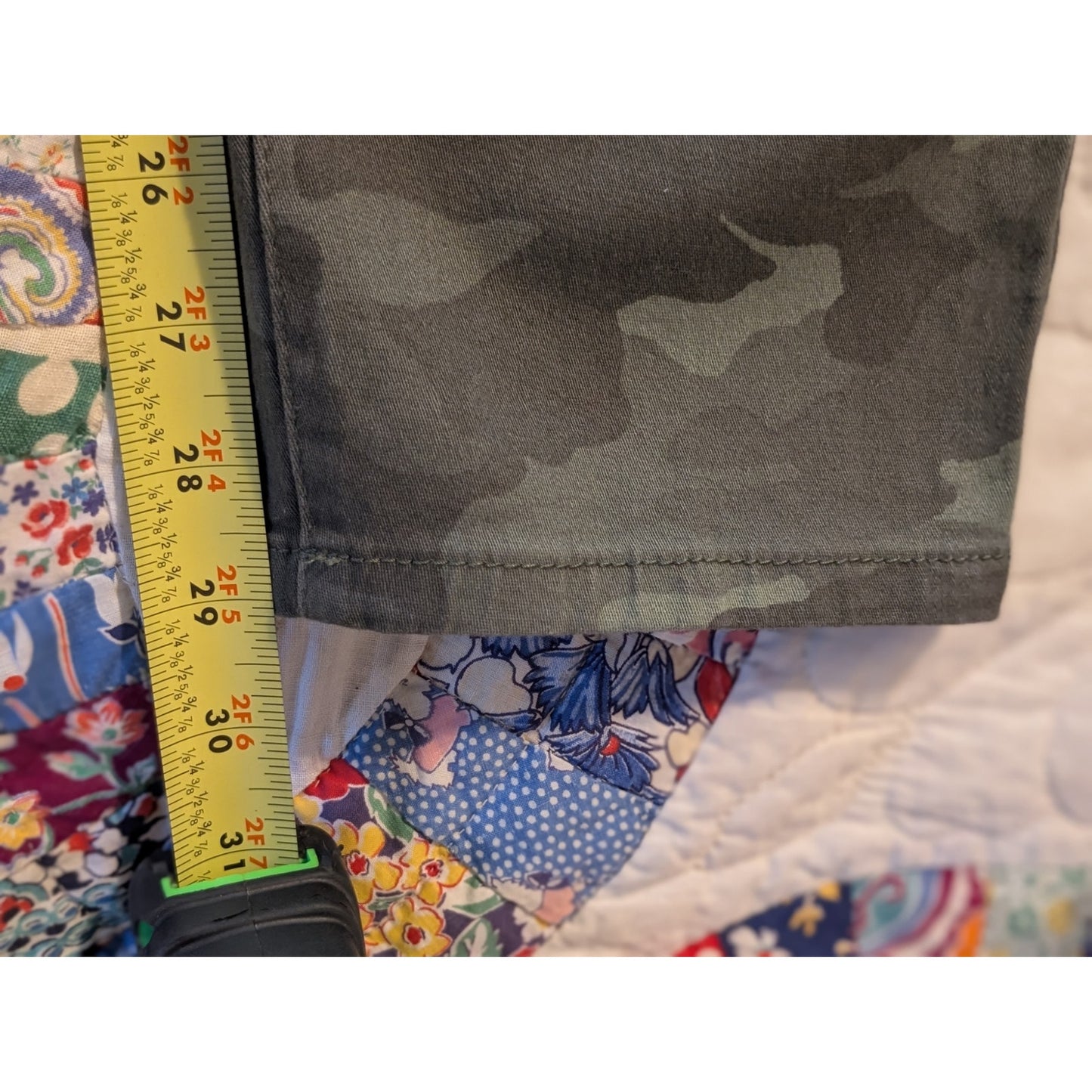 Style & Co Curvy Skinny Leg Camo Jean Womens Plus Size 16W