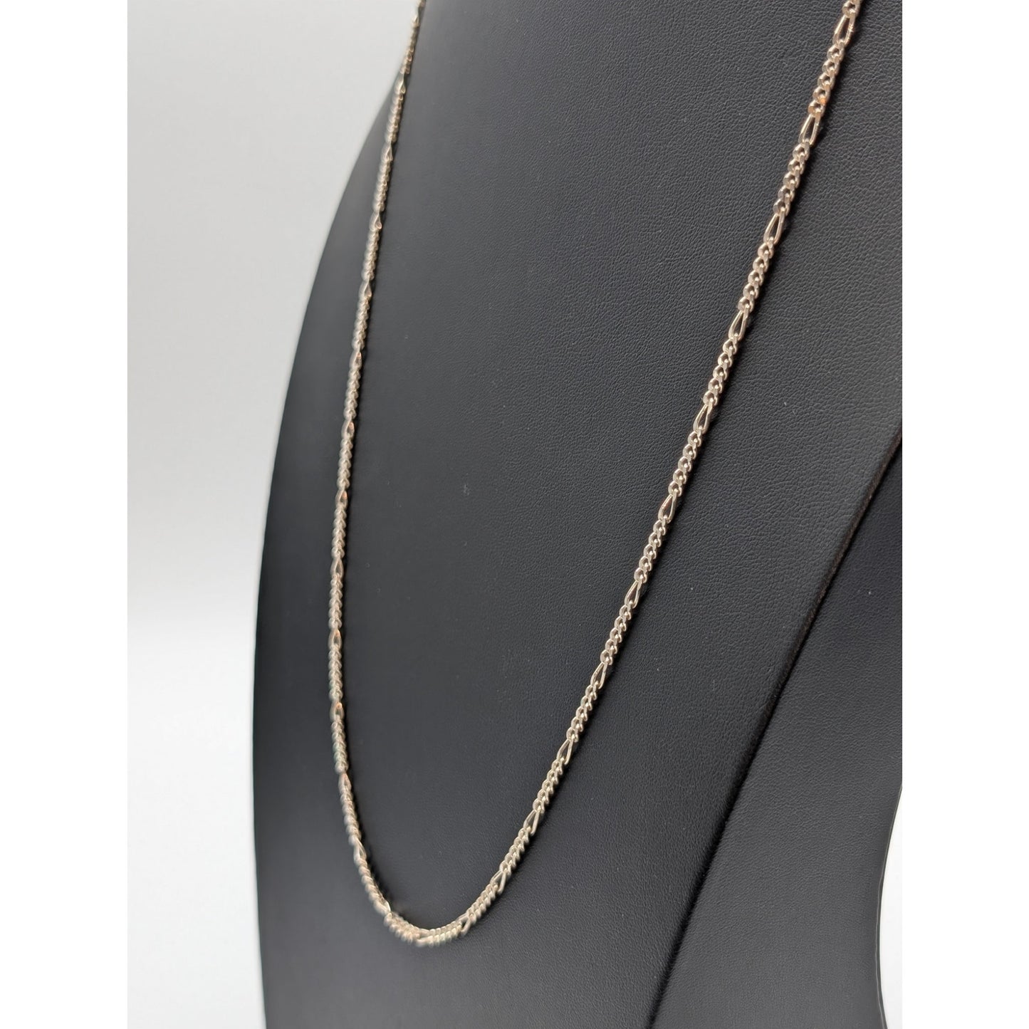 925 Sterling Silver Italy 30.5" 3mm Figaro Chain 13.17g