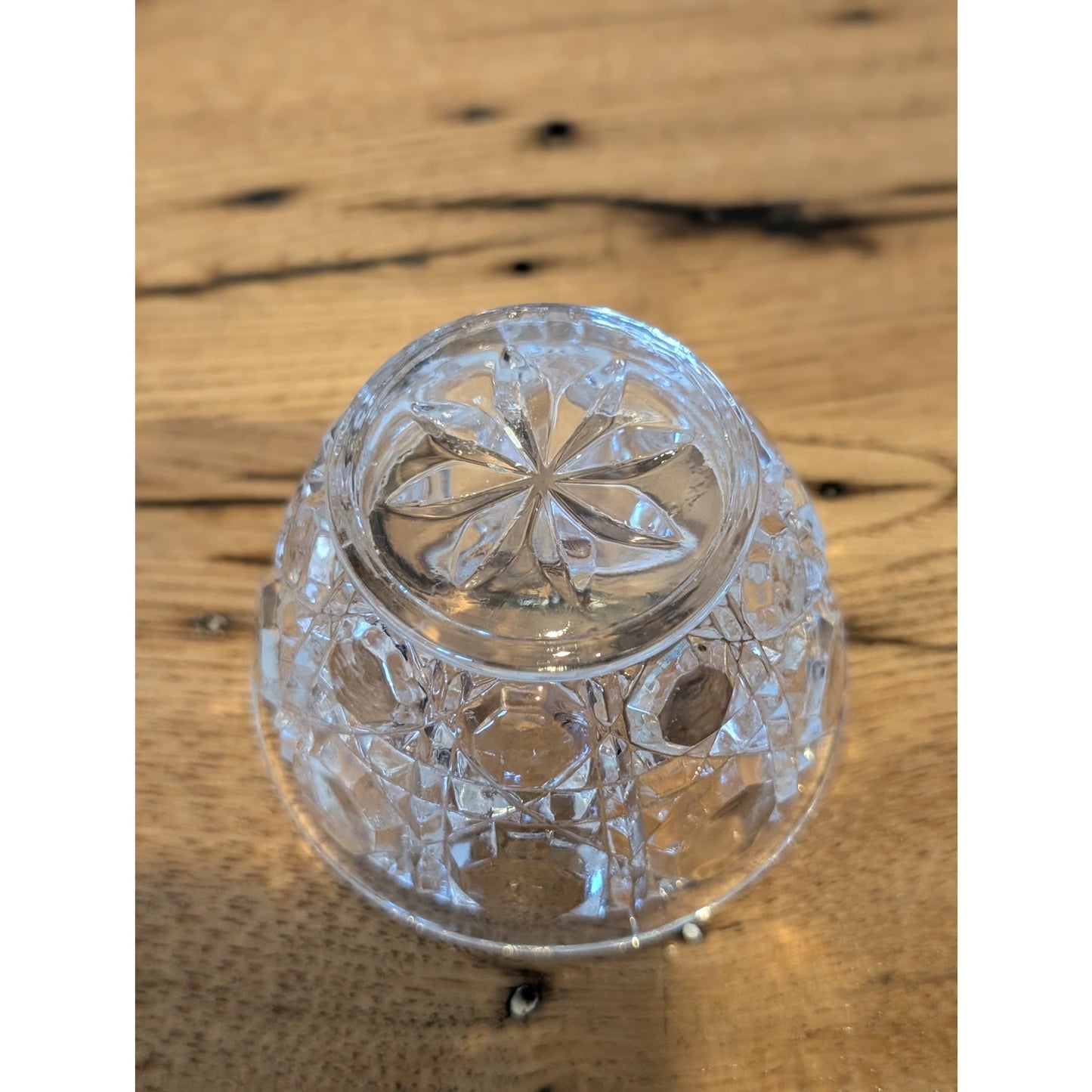 Anna Hutte Genuine Lead Crystal Pear Shaped Lidded Trinket Box Germany
