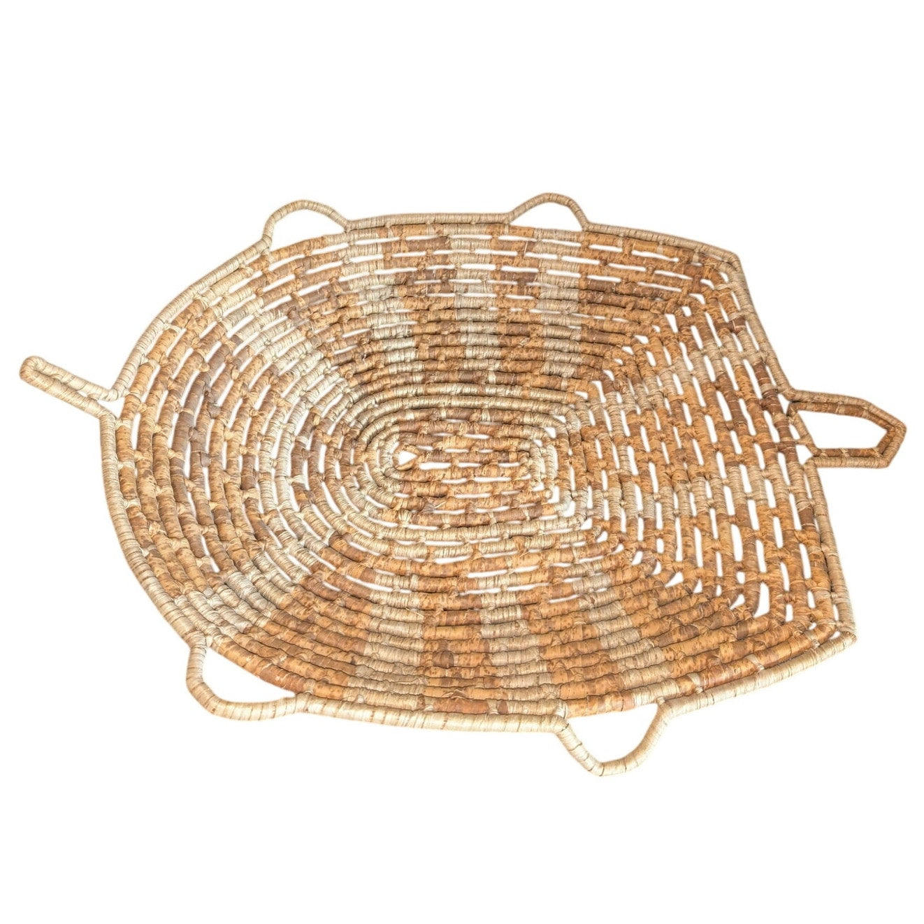 Vintage Large Hand Woven Basket For Display or Hanging
