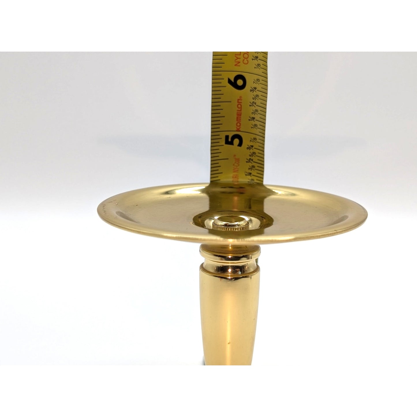 Vintage Baldwin Brass 4.5" Pedestal Pillar Candle Holder