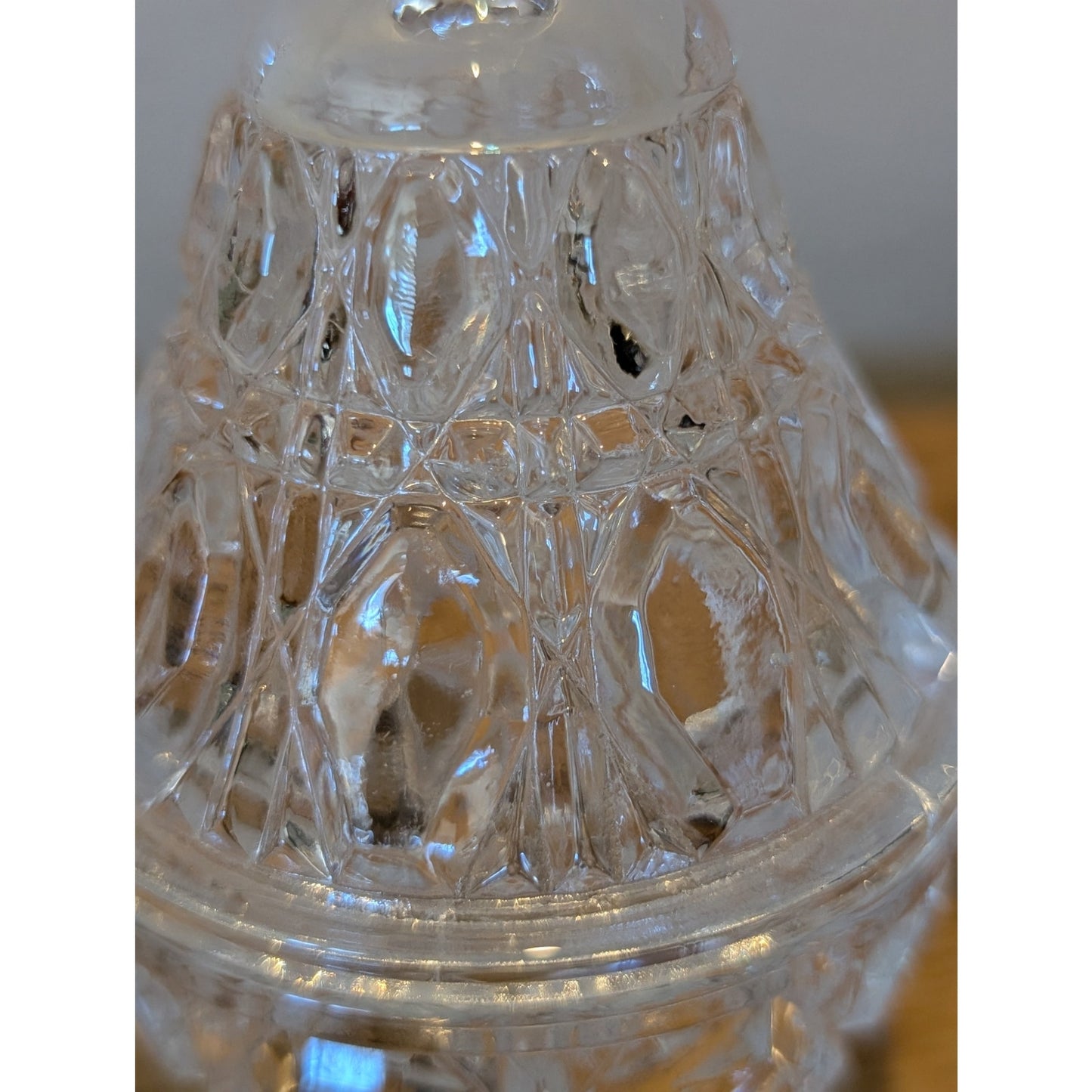 Anna Hutte Genuine Lead Crystal Pear Shaped Lidded Trinket Box Germany