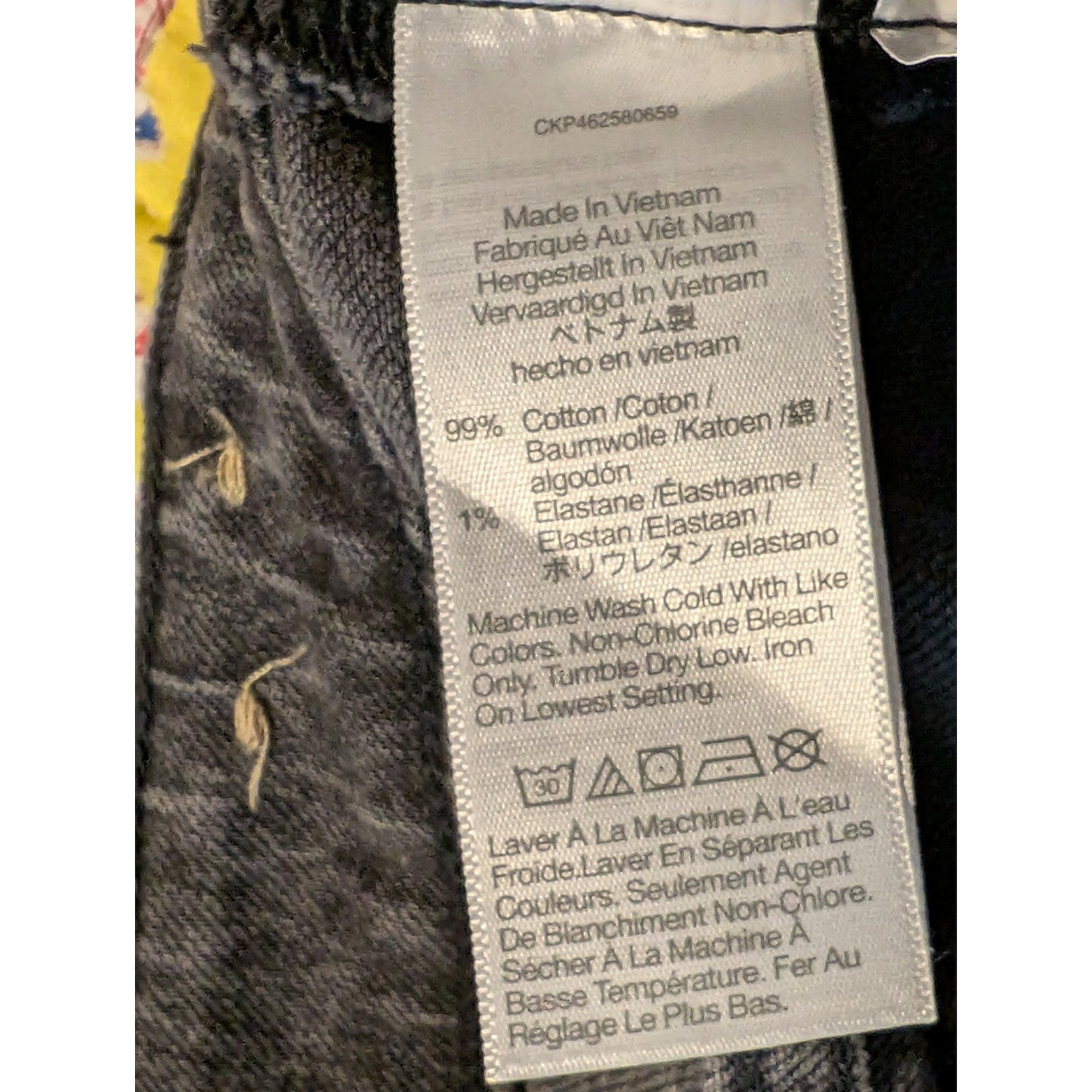 Madewell Curvy Perfect Vintage Straight Faded Black/Charcoal Frayed Hem Jean 18W
