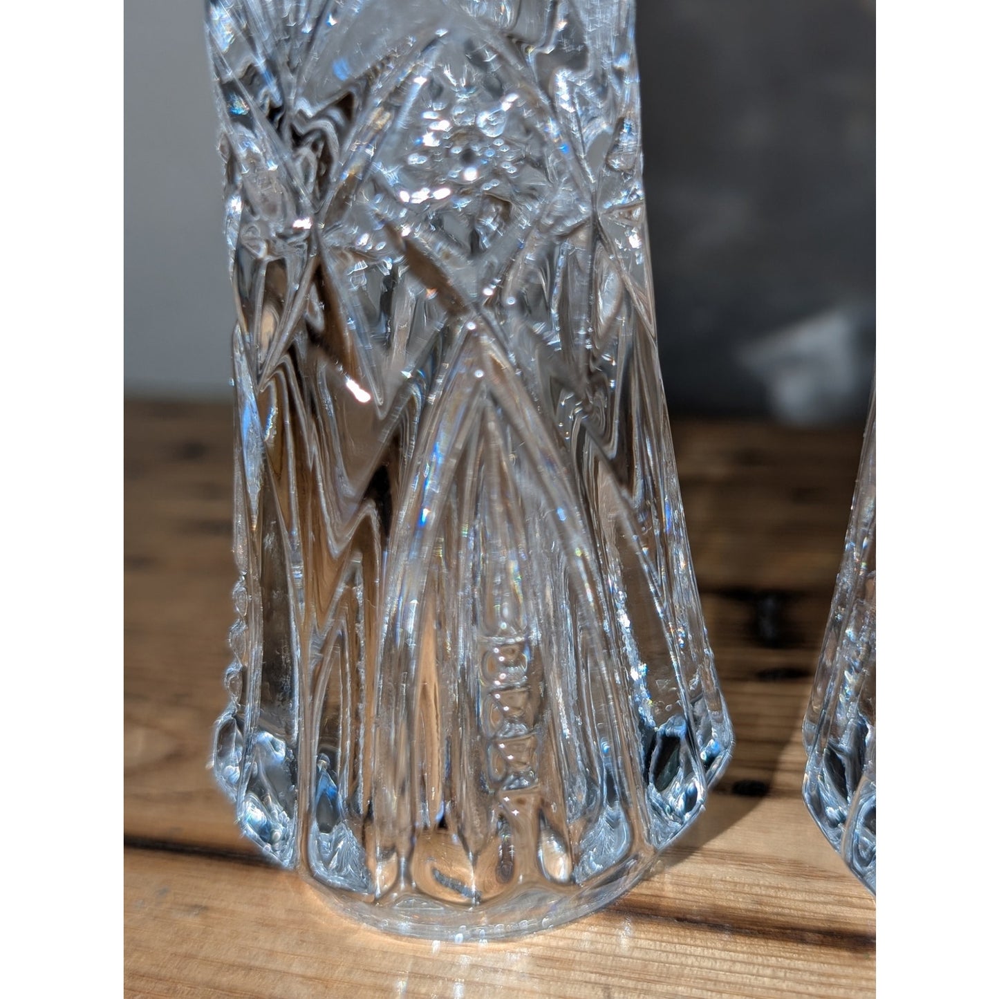 Vintage J. G. Durand France Crystal Salt & Pepper Shakers