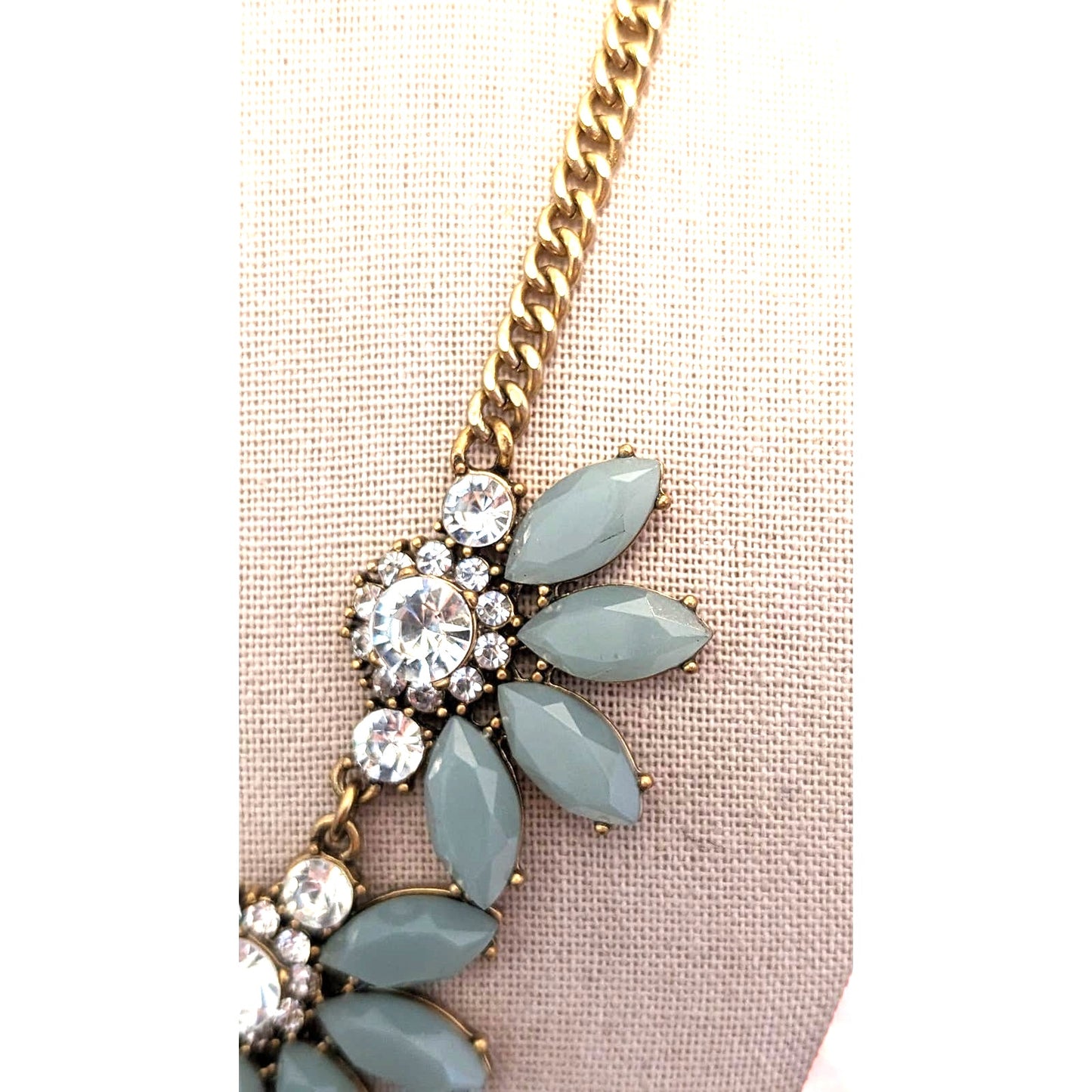 J. Crew Sage Rhinestone Statement Necklace
