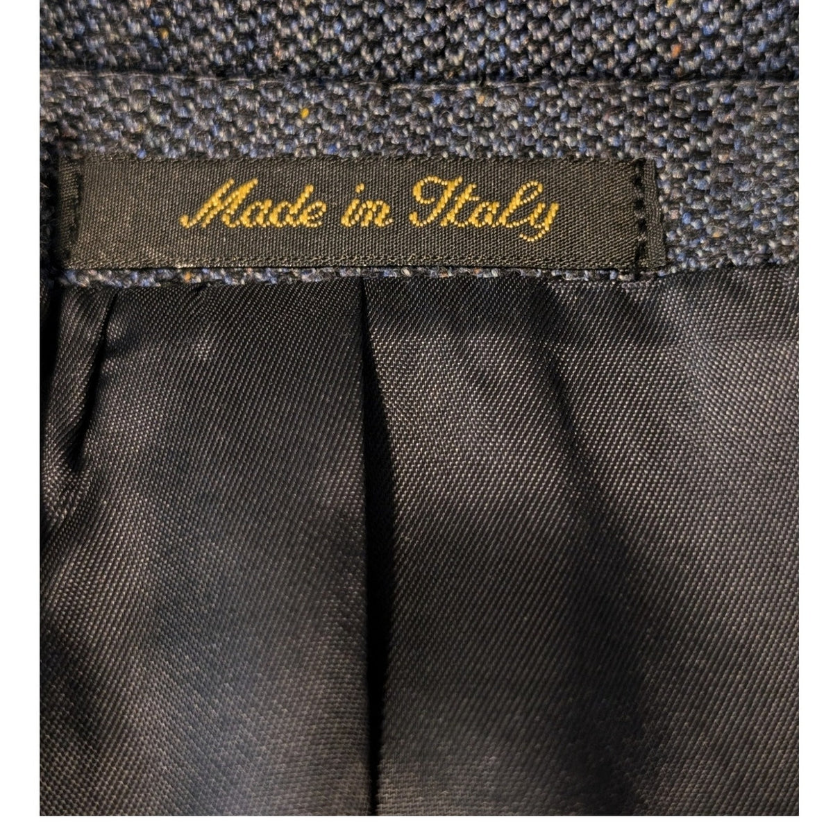 Zino Made in Italy Regent Blue Silk/Wool Two Button Men's Blazer Size 44R