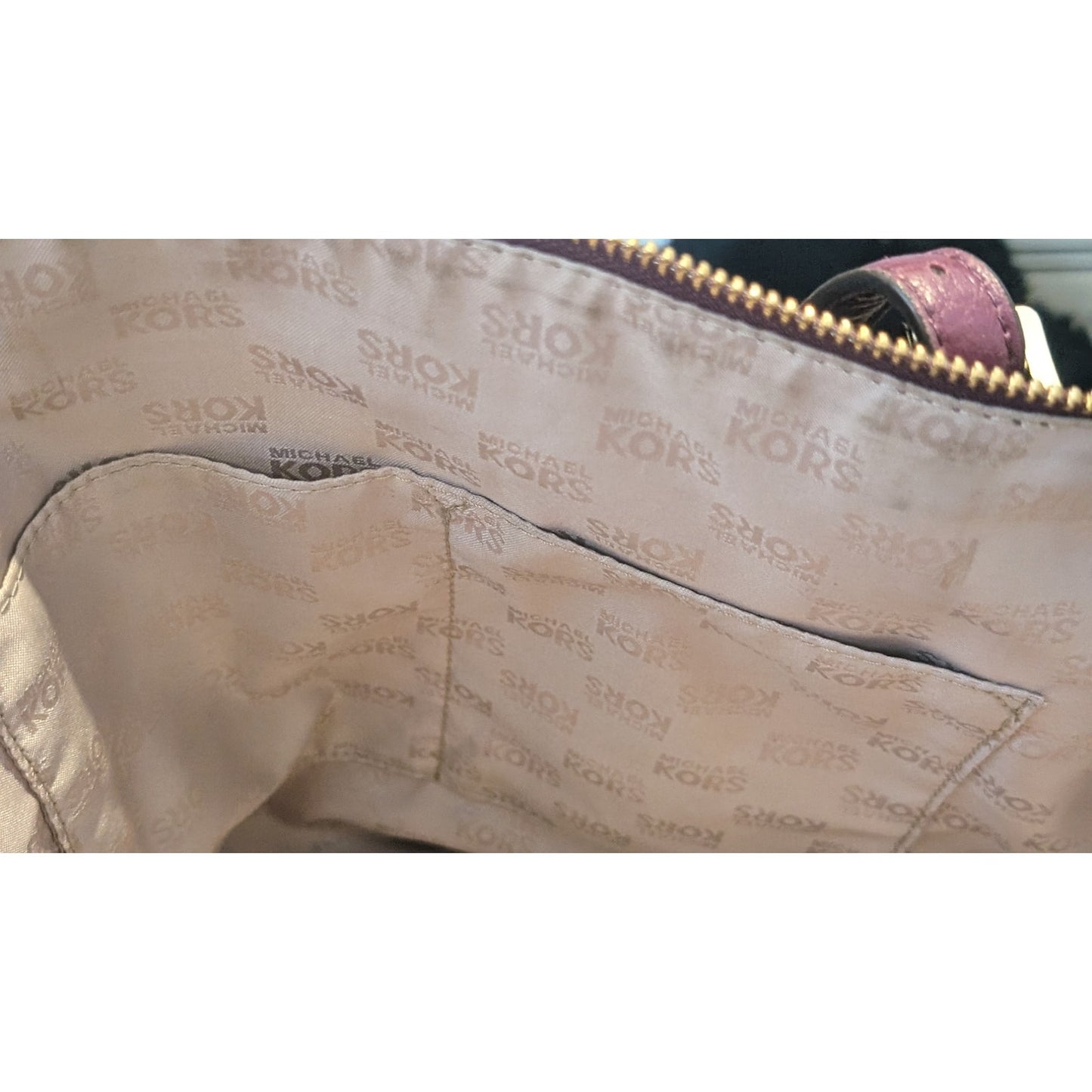 MICHAEL Michael Kors Bedford Large Leather Top Zip Damen Merlot Tote Bag