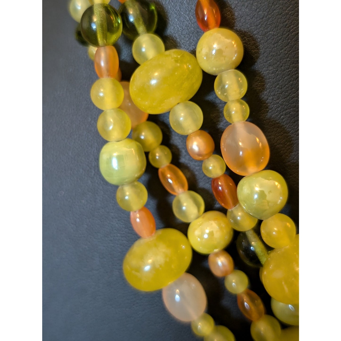 Gemstones Crystal Pearls & Glass Beaded Long Strand 98" Necklace