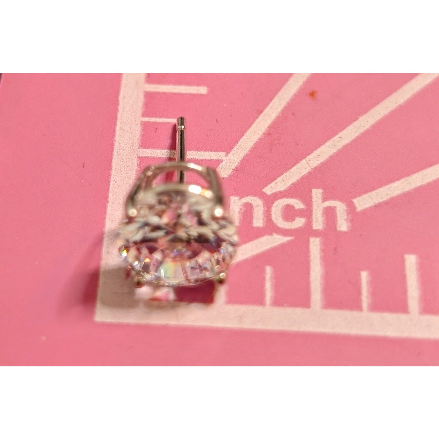 925 Sterling Silver Large CZ Post Basket Set Stud Earrings