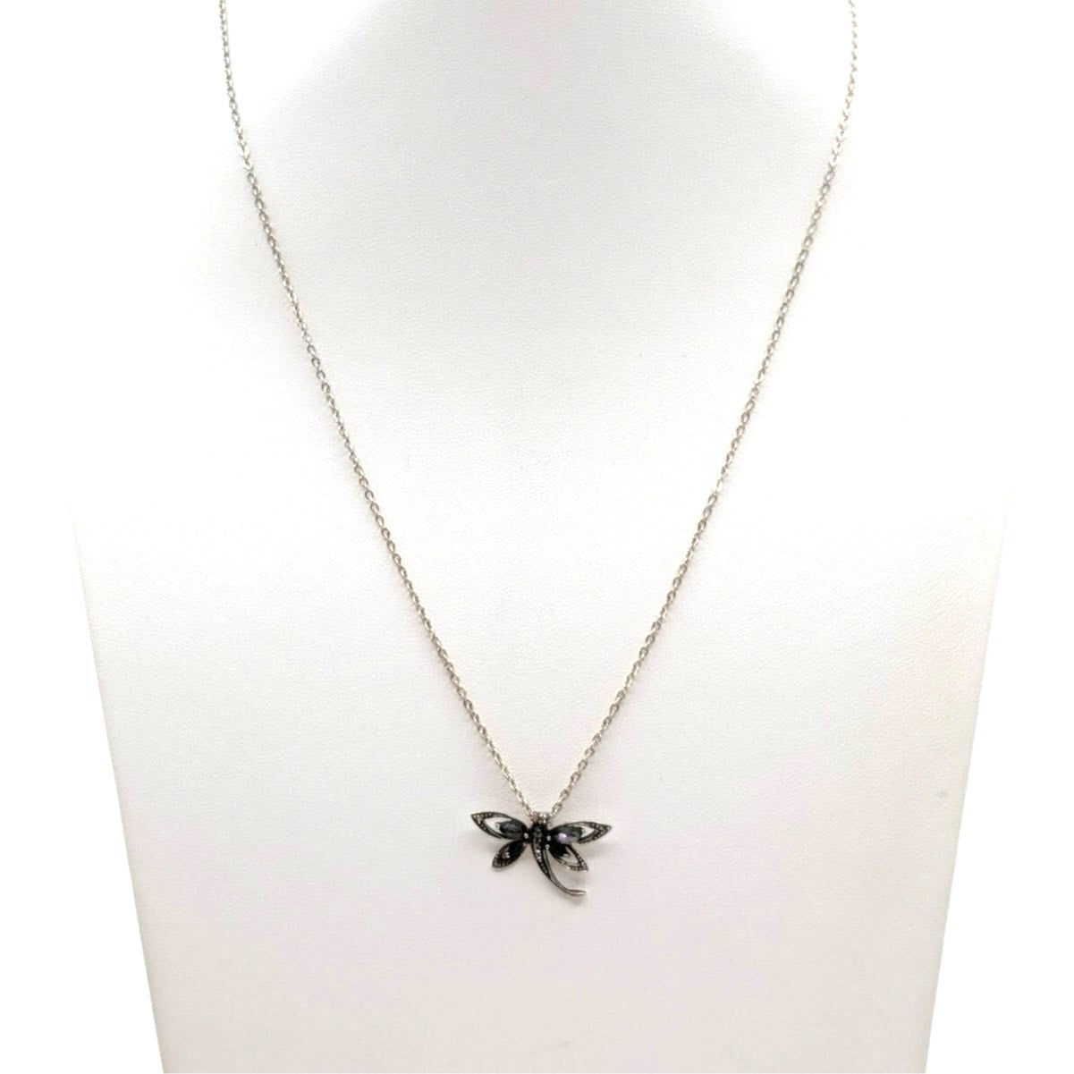 925 Sterling Silver Mystic Topaz & CZ Butterfly Pendant 20" Necklace