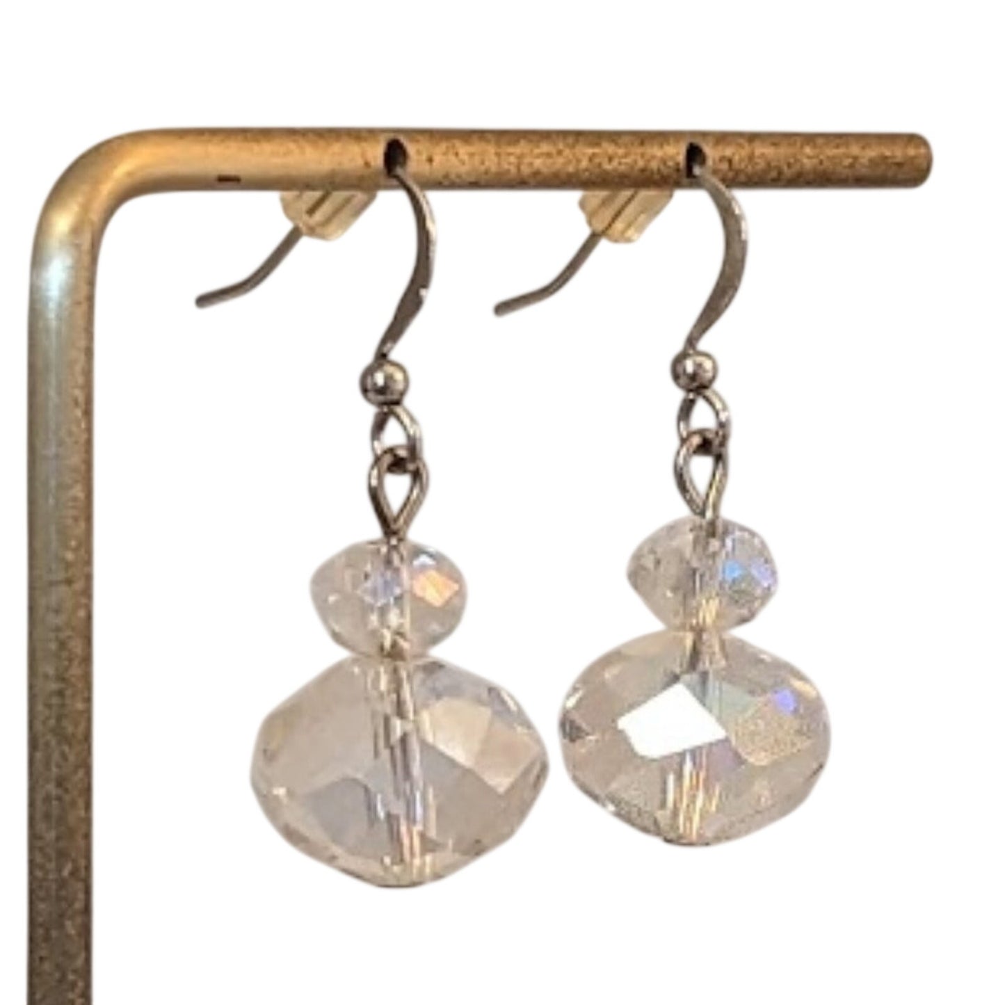 Glass Crystal AB Dangle Earrings
